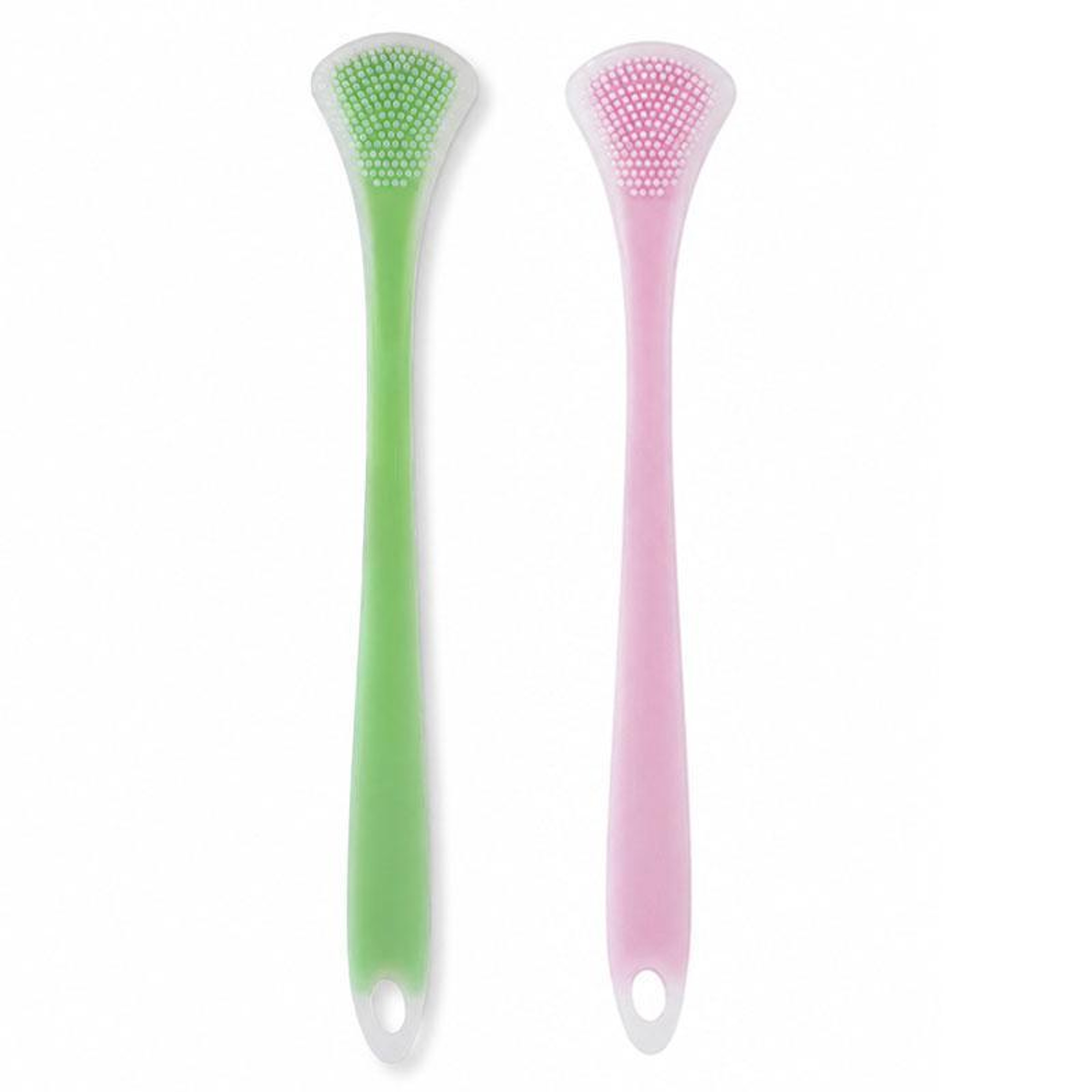 2PCS Double Sided Silicone Tongue Scraper Soft Tongue Cleaner for Daily Oral Care – view 2
