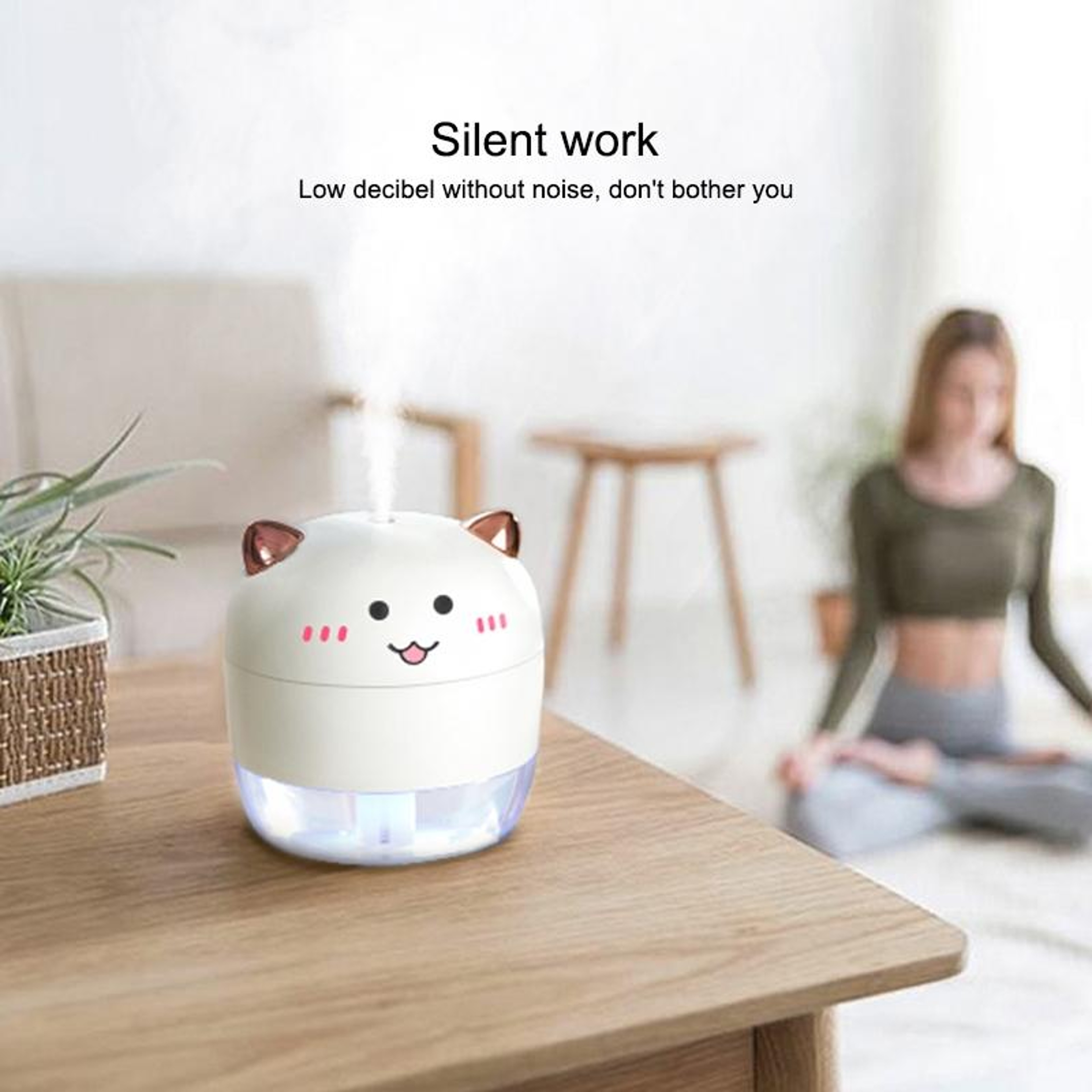 Devil Portable Humidifier USB Mini Air Humidifier With Colorful Night Light 2