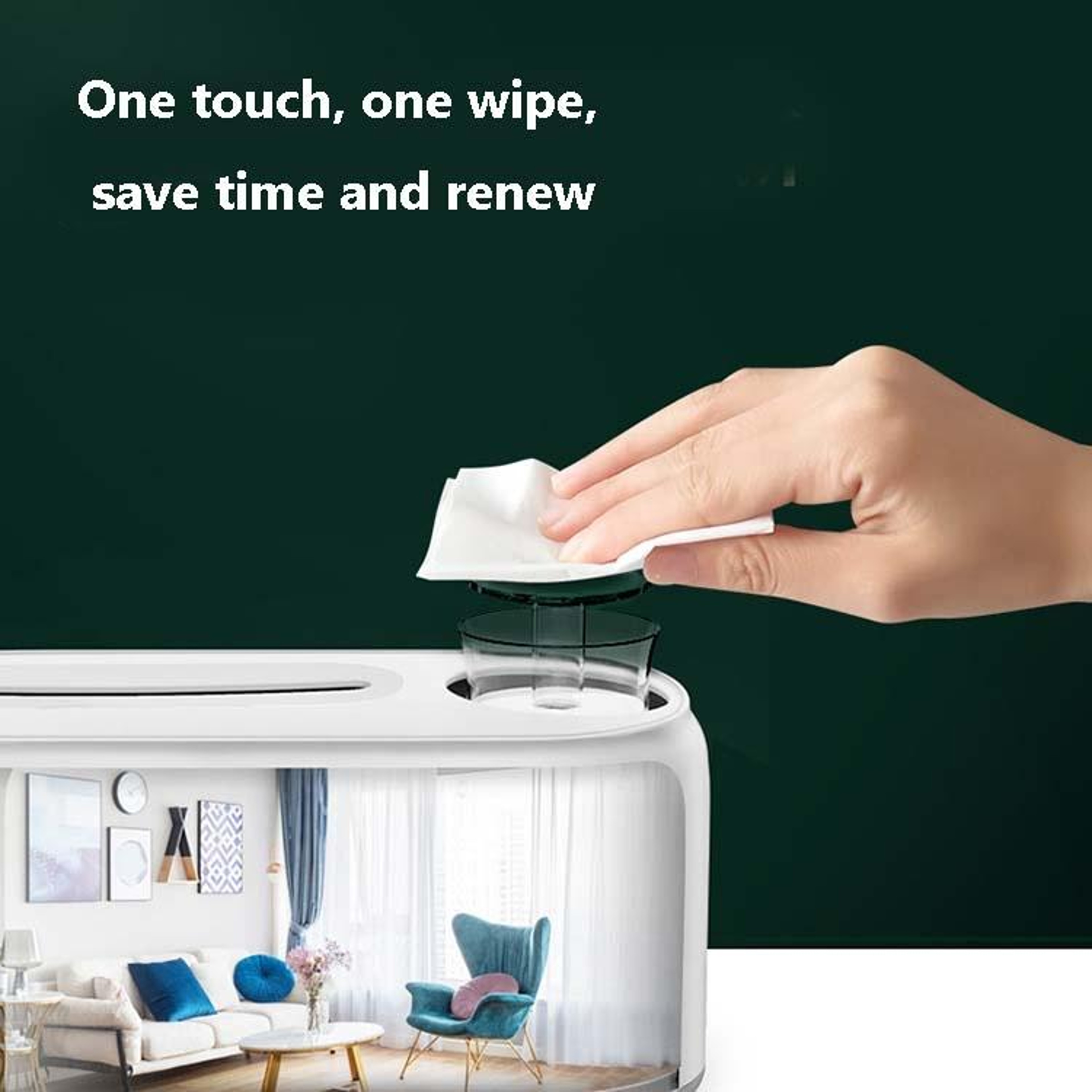 Creative Humidifying Tissue Box With Water Reservoir Wet And Dry Tissue Box Holder For Home Office 4