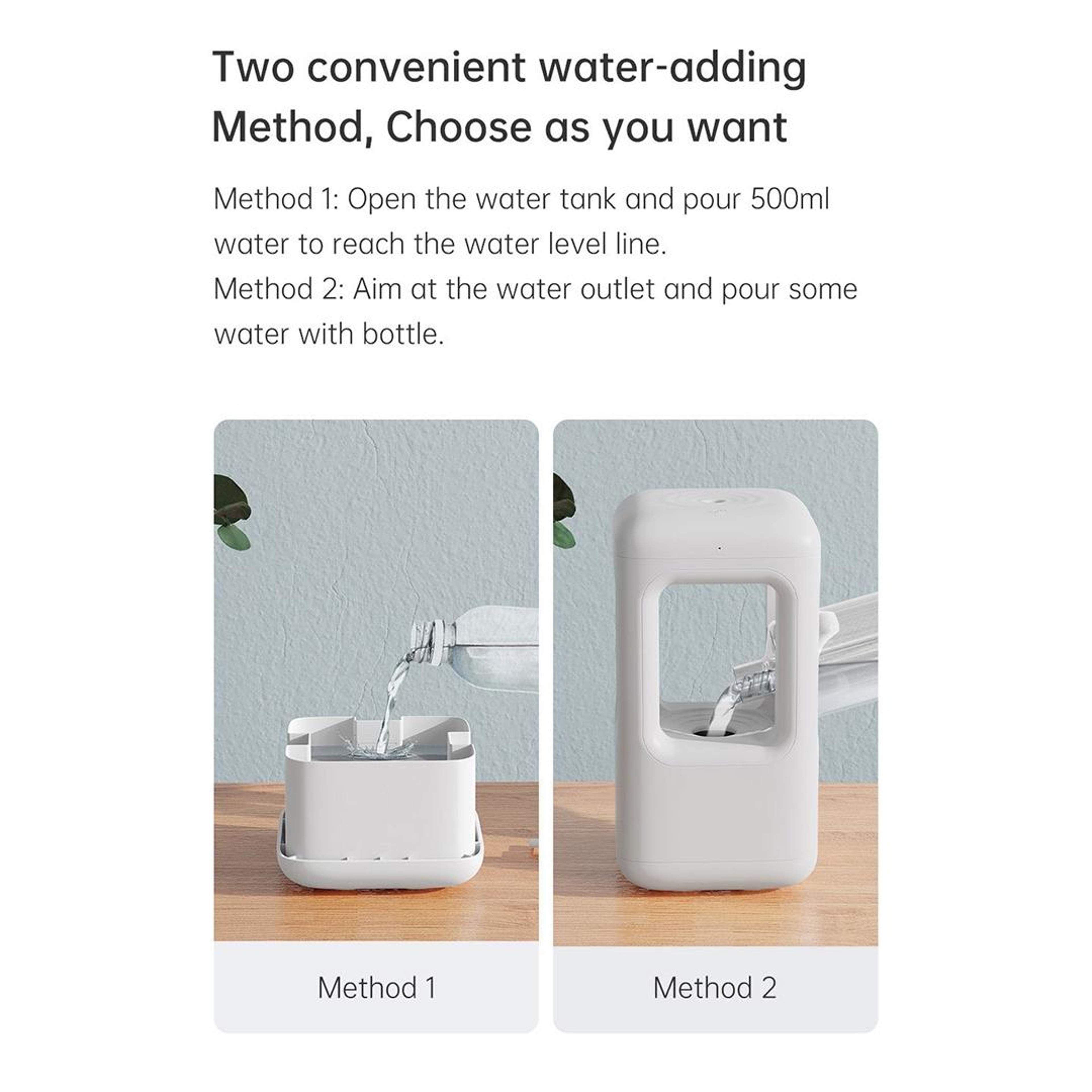 Anti Gravity Water Drop Humidifier With LED Desktop Humidifier Cool Mist Air Moisturizer 2