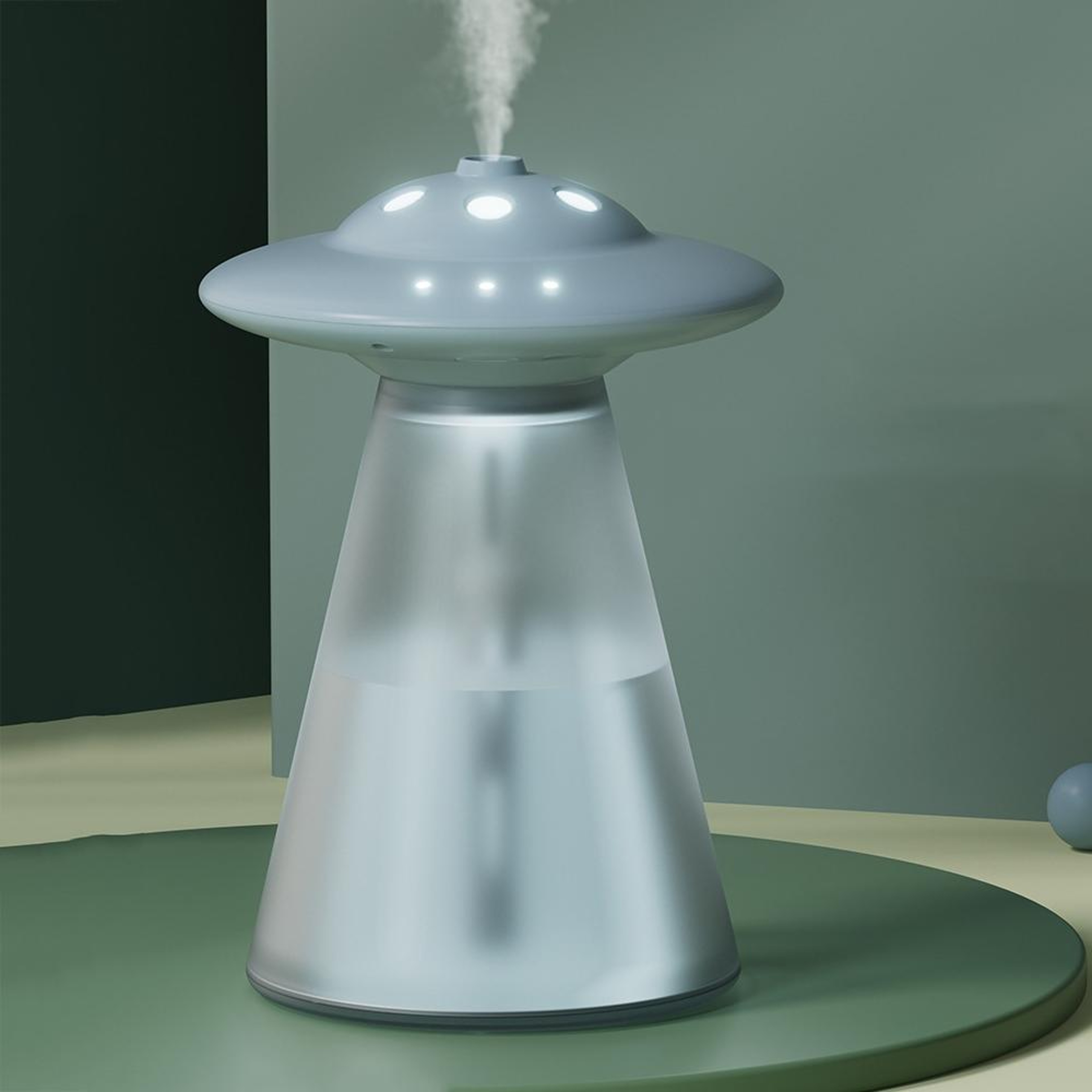 UFO USB Humidifier With Night Light 800ml Portable Air Humidifier Type C Rechargeable 7