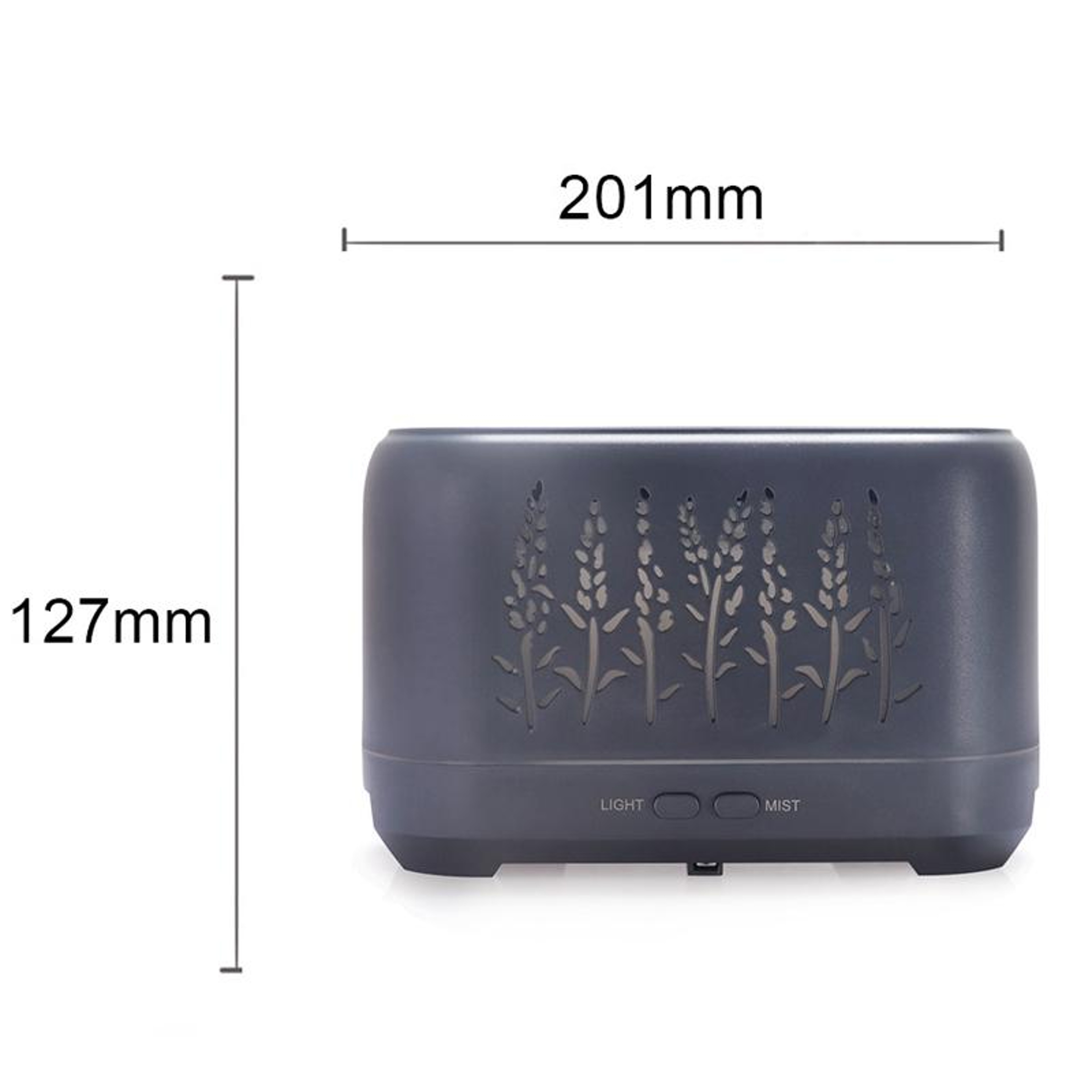 Wood Grain Aroma Diffuser Flame Humidifier USB Essential Oil Diffuser With Night Light 1