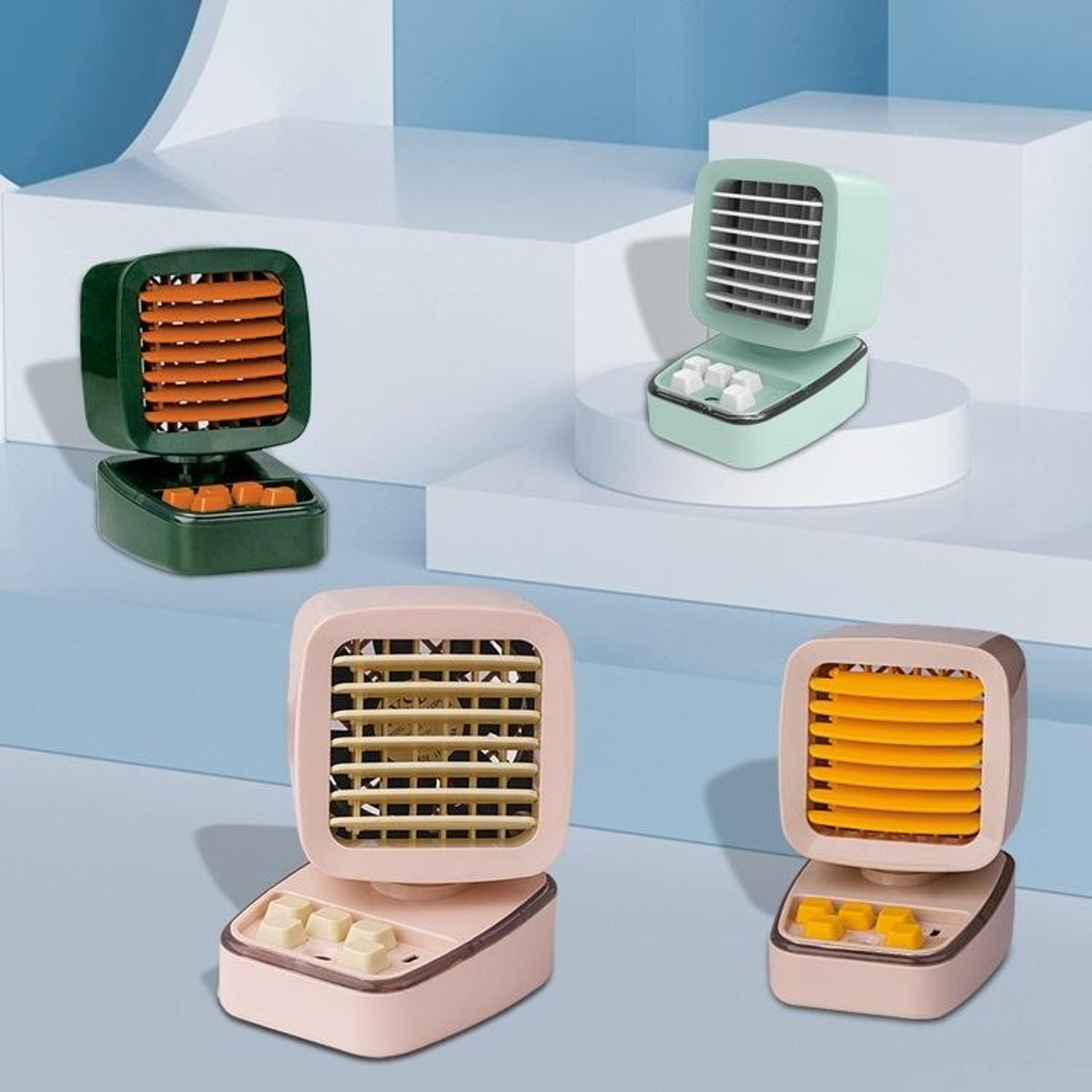 A5 Portable Air Cooler USB Cooling Fan Desktop Humidifier With 3 Speeds And LED Light 0