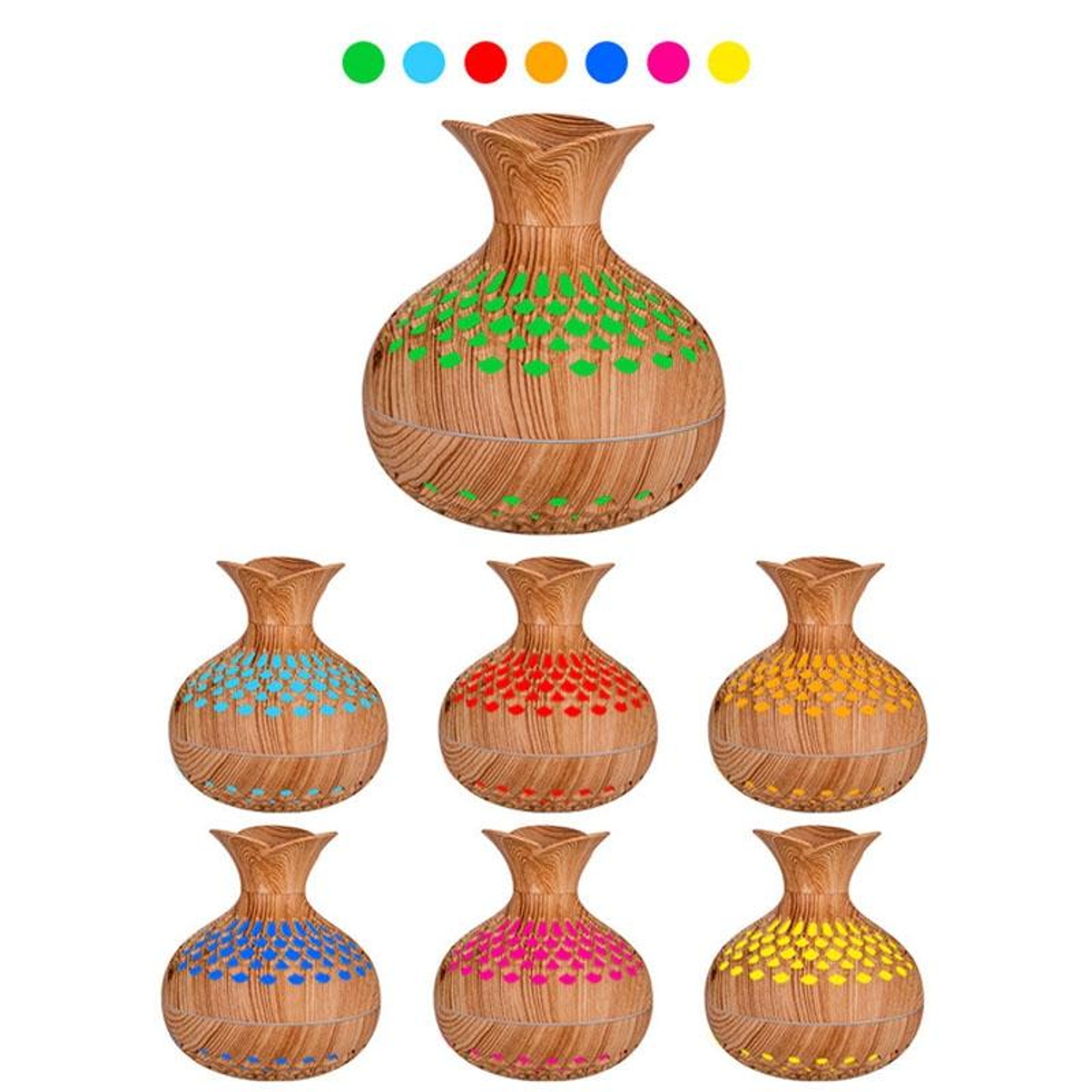 LED Vase Aromatherapy Diffuser USB Humidifier with Soft Light Essential Oil Diffuser 300ml – view 5