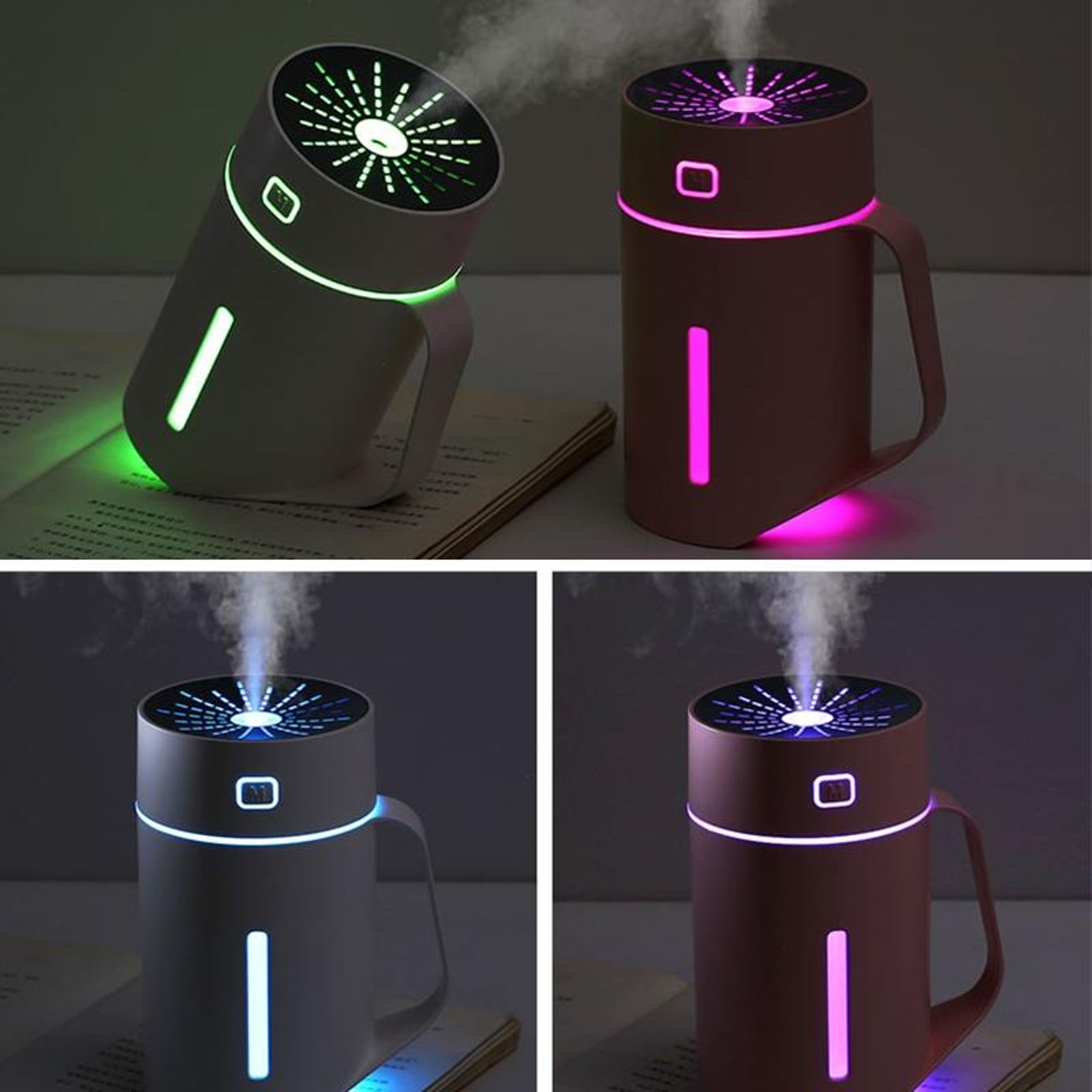 Portable USB Humidifier With LED Night Light 420ML Quiet Cool Mist Air Humidifier 9