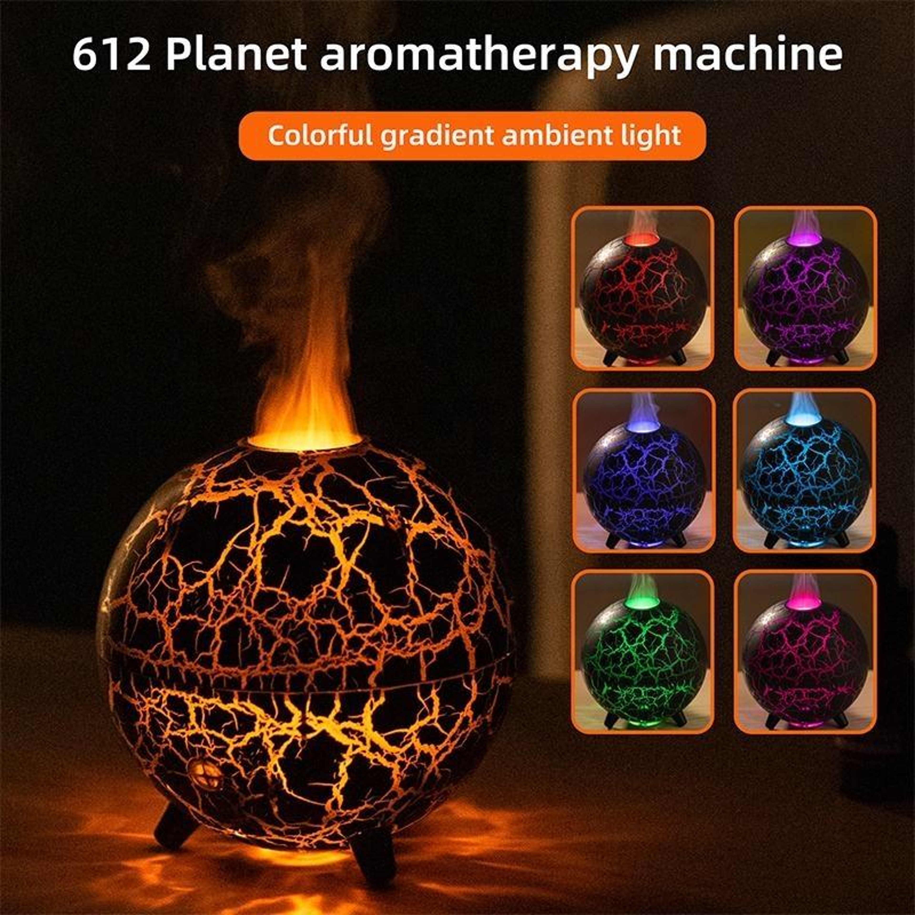 Flame Humidifier USB Aromatherapy Diffuser with Color Changing LED Ultrasonic Mist – view 5