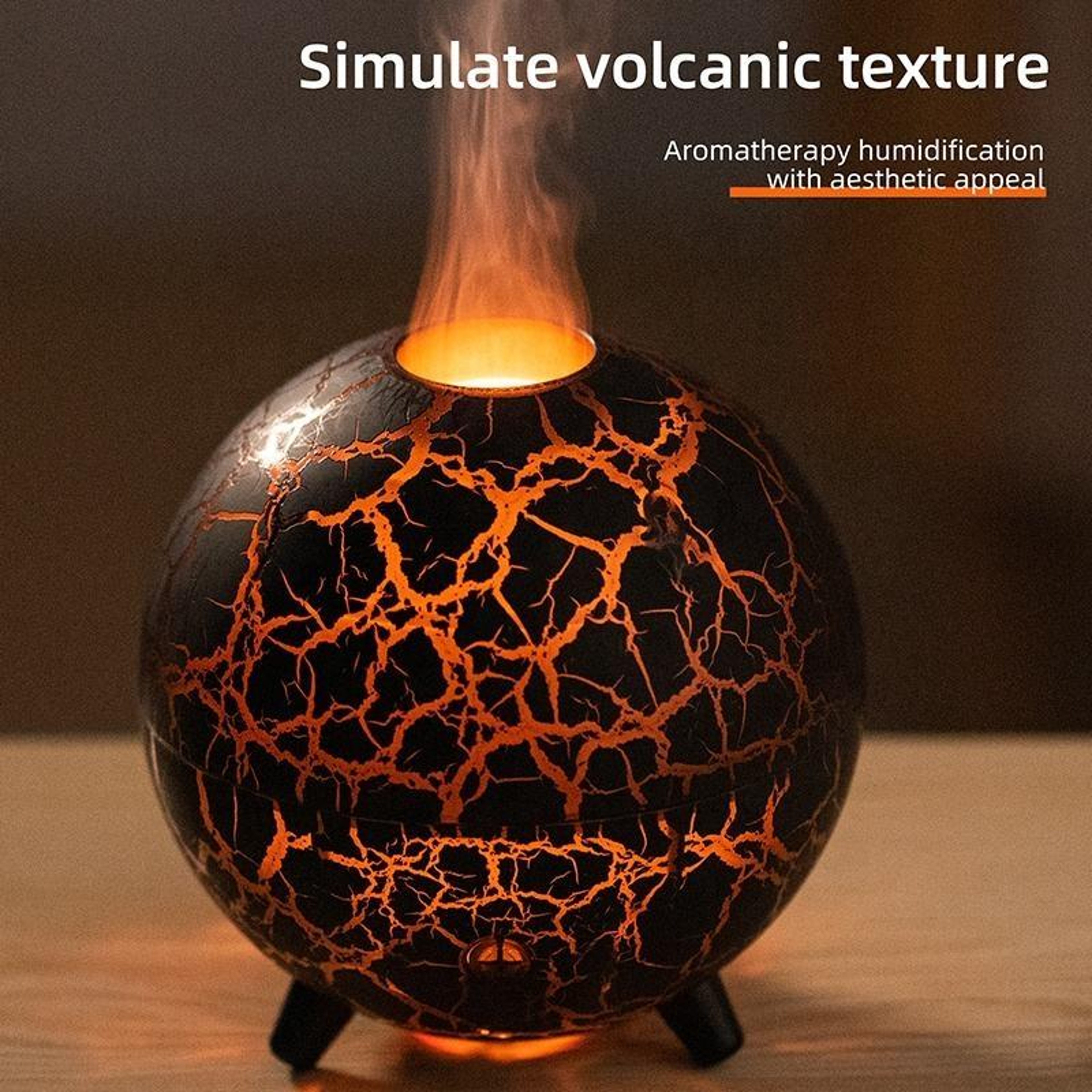 Flame Humidifier USB Aromatherapy Diffuser with Color Changing LED Ultrasonic Mist – view 6