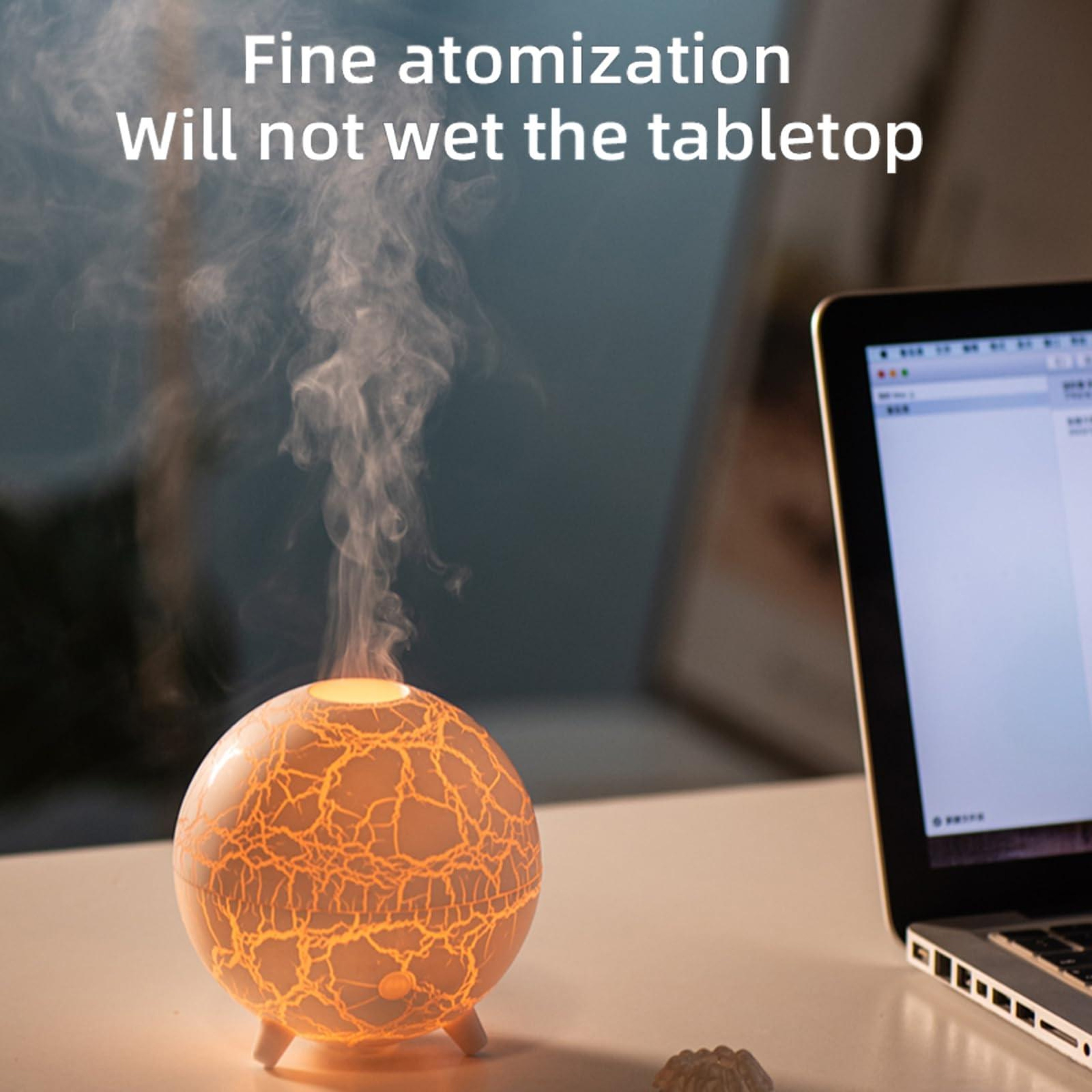 Flame Humidifier USB Aromatherapy Diffuser with Color Changing LED Ultrasonic Mist – view 9