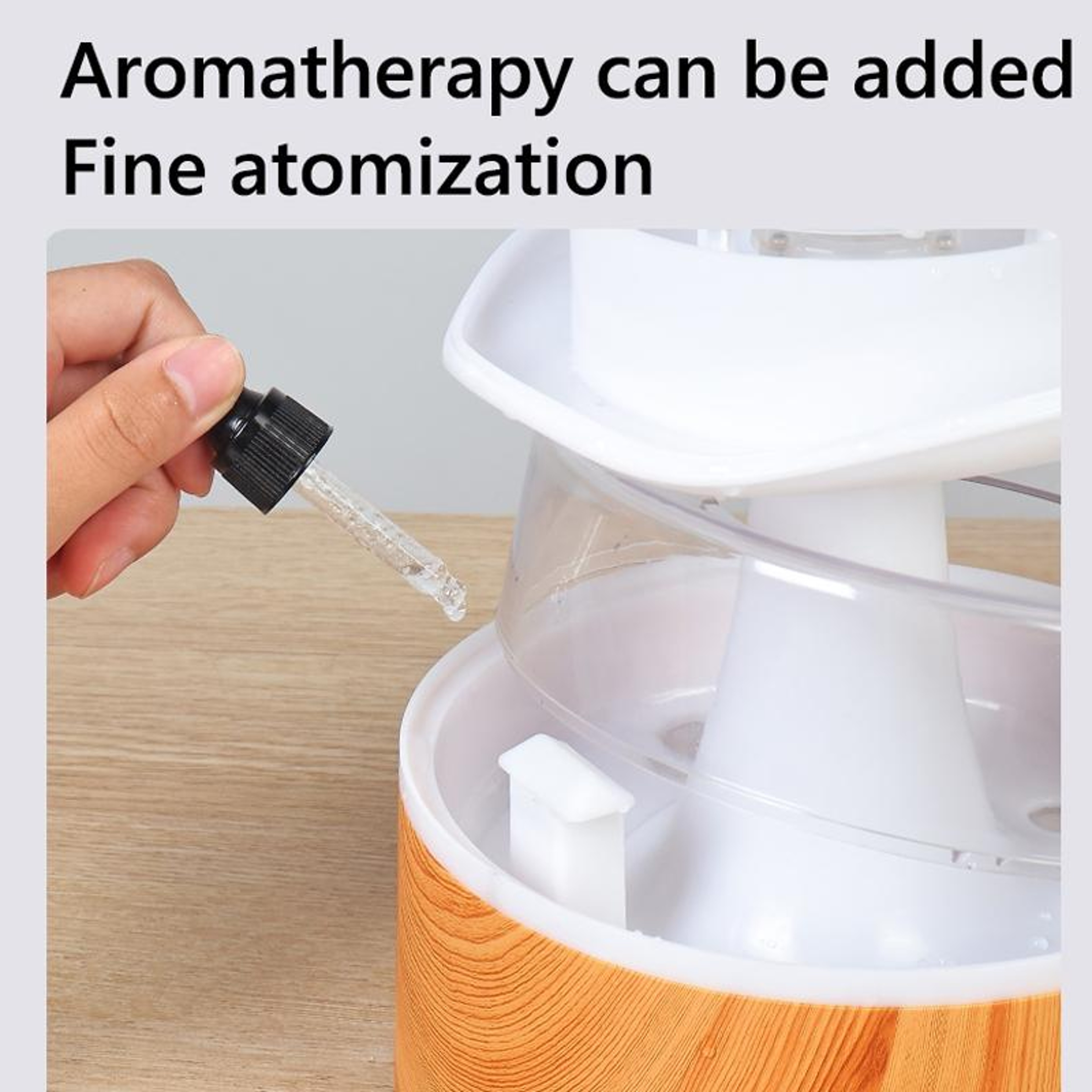 500ml Rain Cloud Humidifier Aromatherapy Diffuser With Colorful Night Light Remote Control USB Rech 4