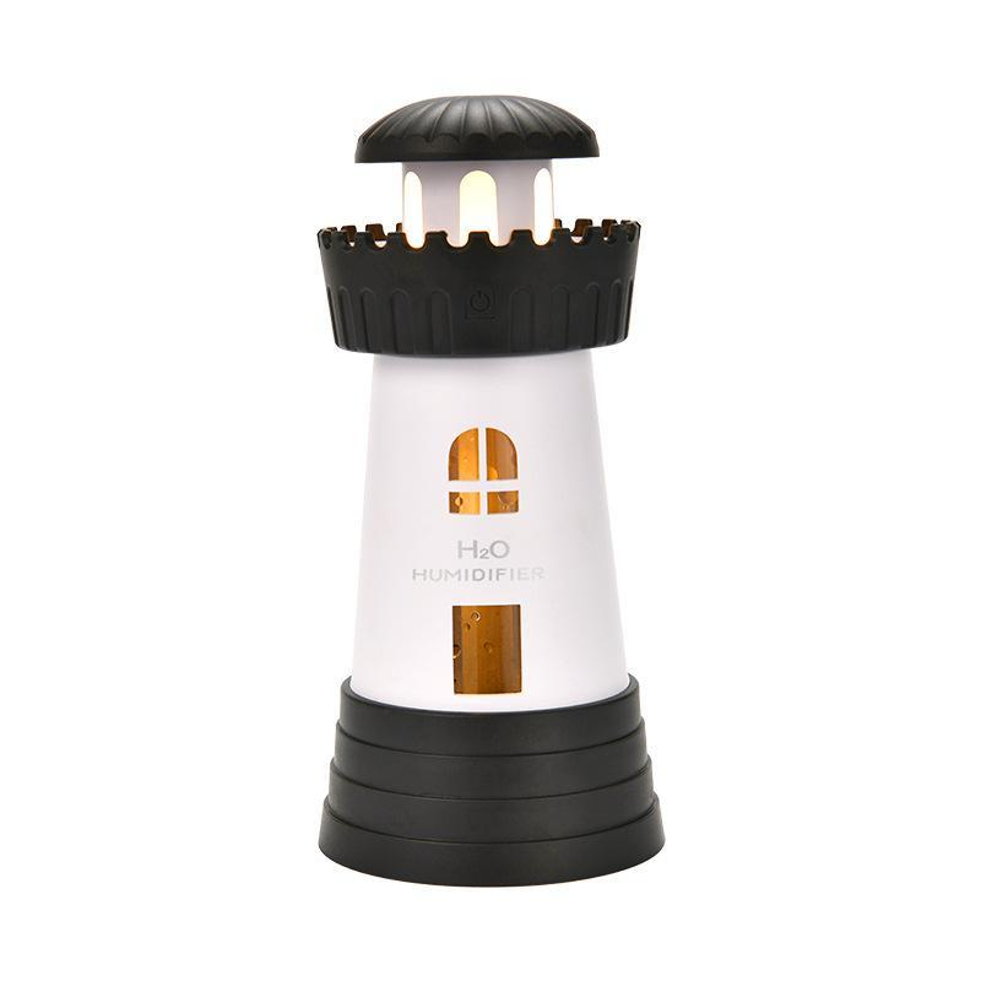 Lighthouse Mini Humidifier USB Quiet Mist Diffuser 290ml Portable Desktop Humidifier 12