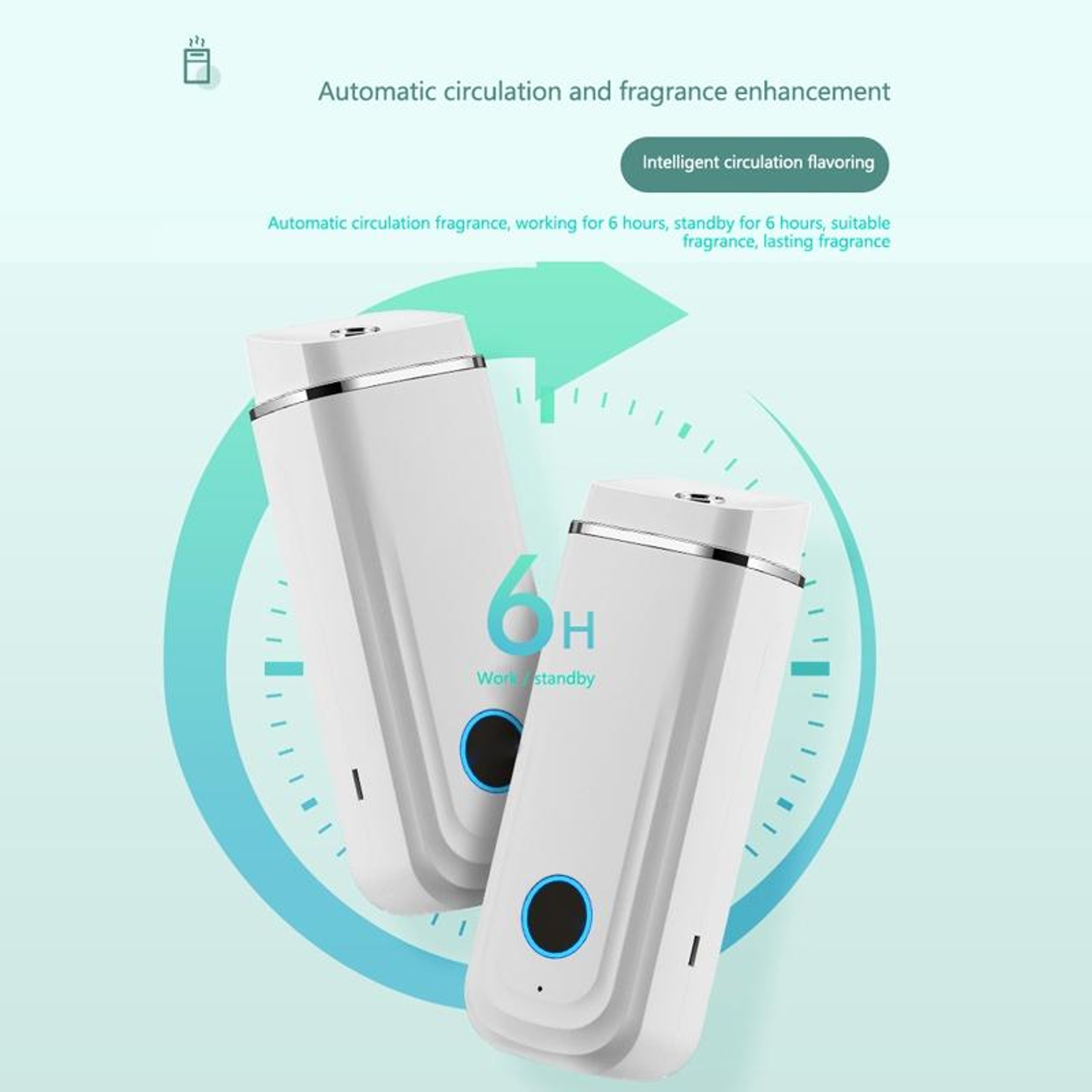 Rechargeable Automatic Air Freshener Wall Mount Aroma Diffuser For Home Office Bathroom 4