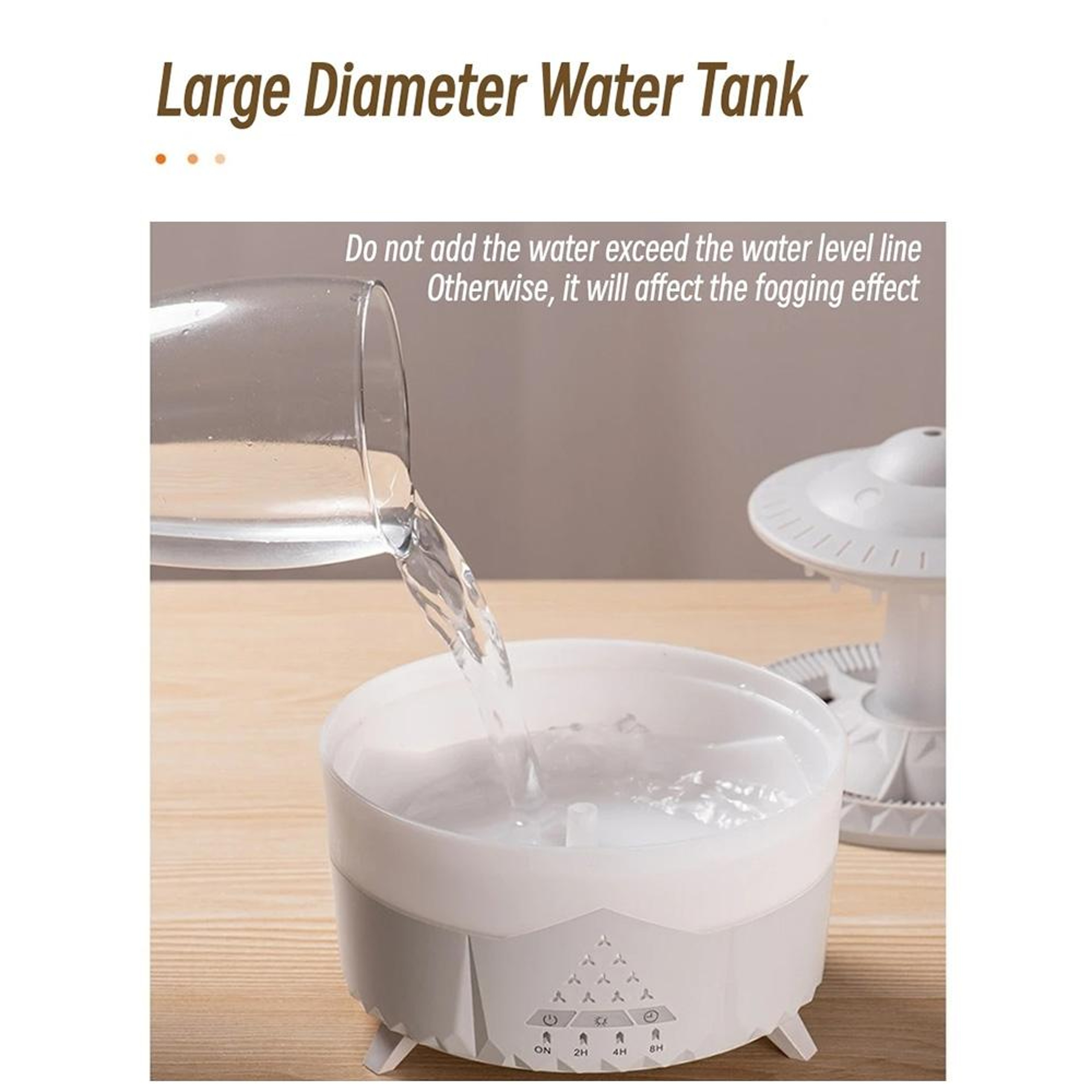 UFO Humidifier Remote Control Aromatherapy Diffuser With Rain Cloud Effect LED Night Light 3