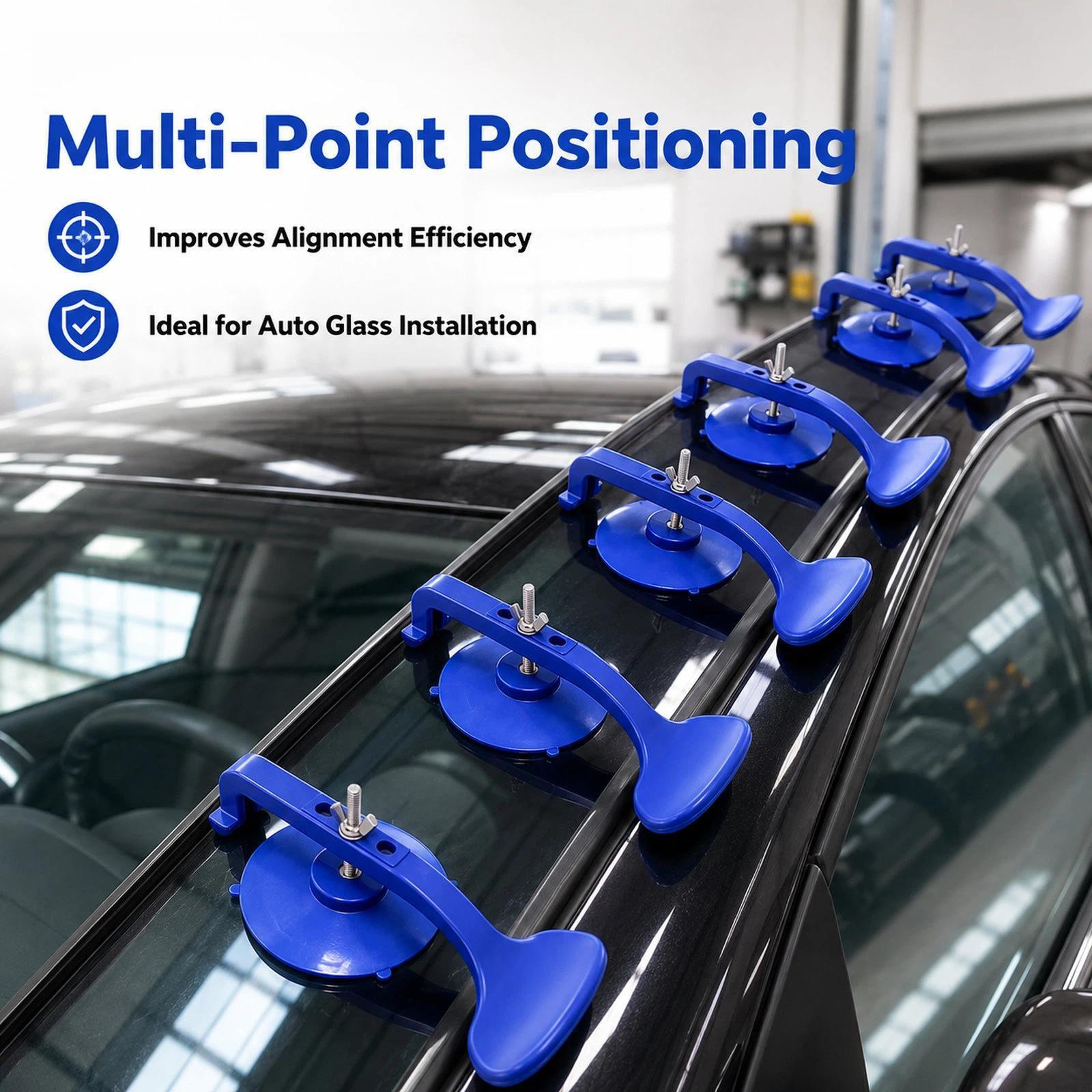 6PCS Car Window Suction Cup Tool Auto Glass Installation Clamp Set for Windshield and Trim Alignment – view 6