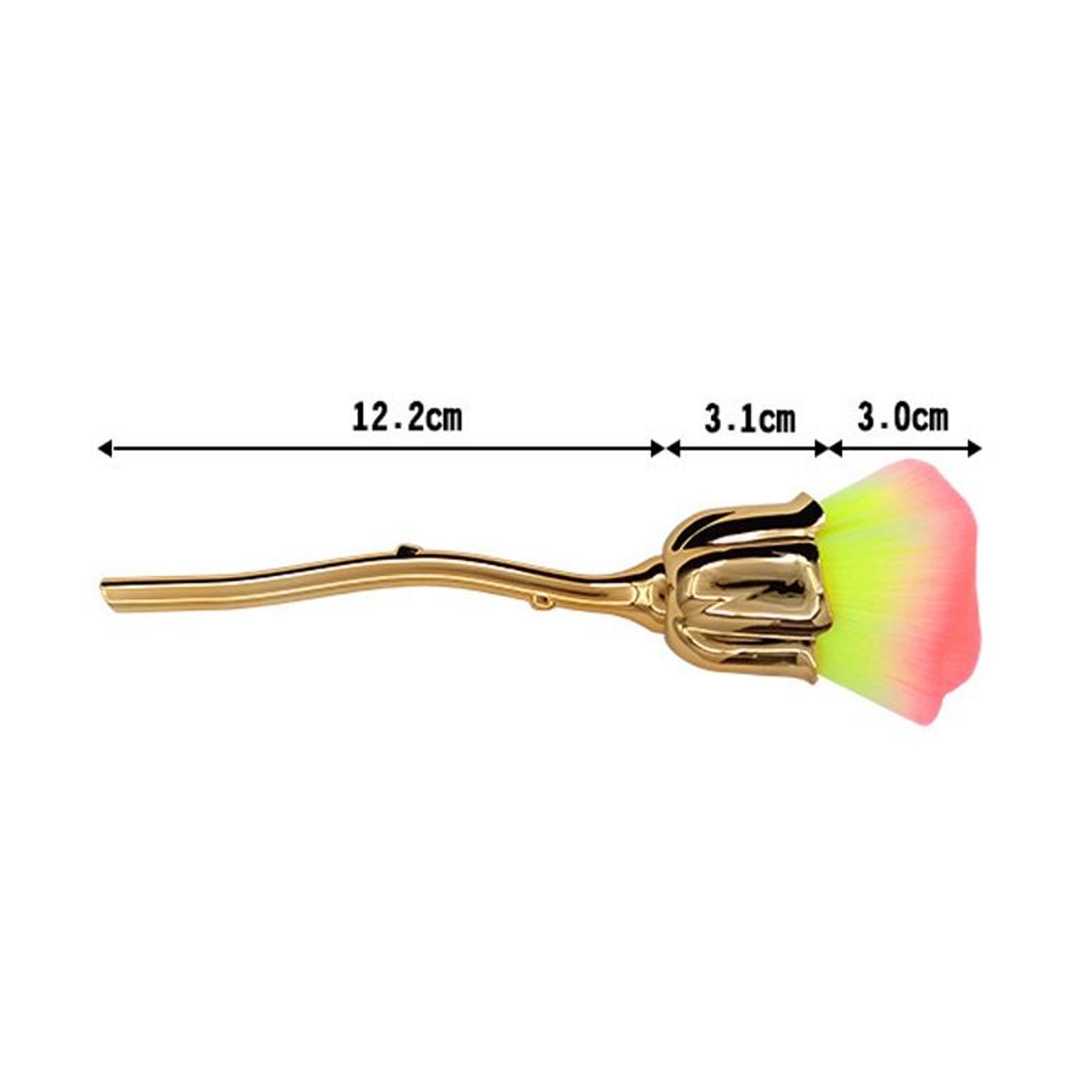 Rose Flower Loose Powder Brush Soft Powder Makeup Brush For Flawless Face Makeup 2