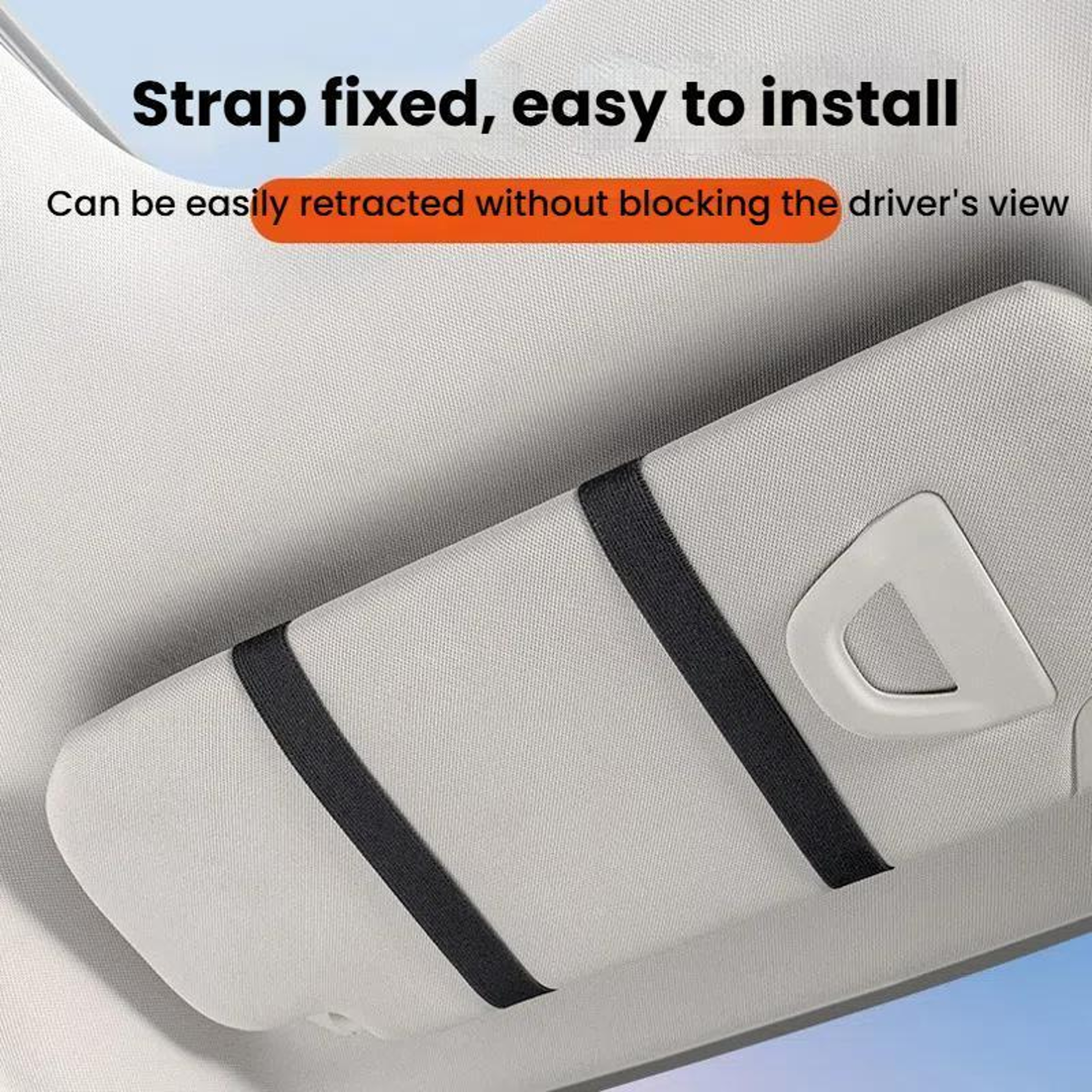 Rechargeable Car Sun Visor Mirror with LED Makeup Mirror Touch Control and Magnifying Mirror – view 5
