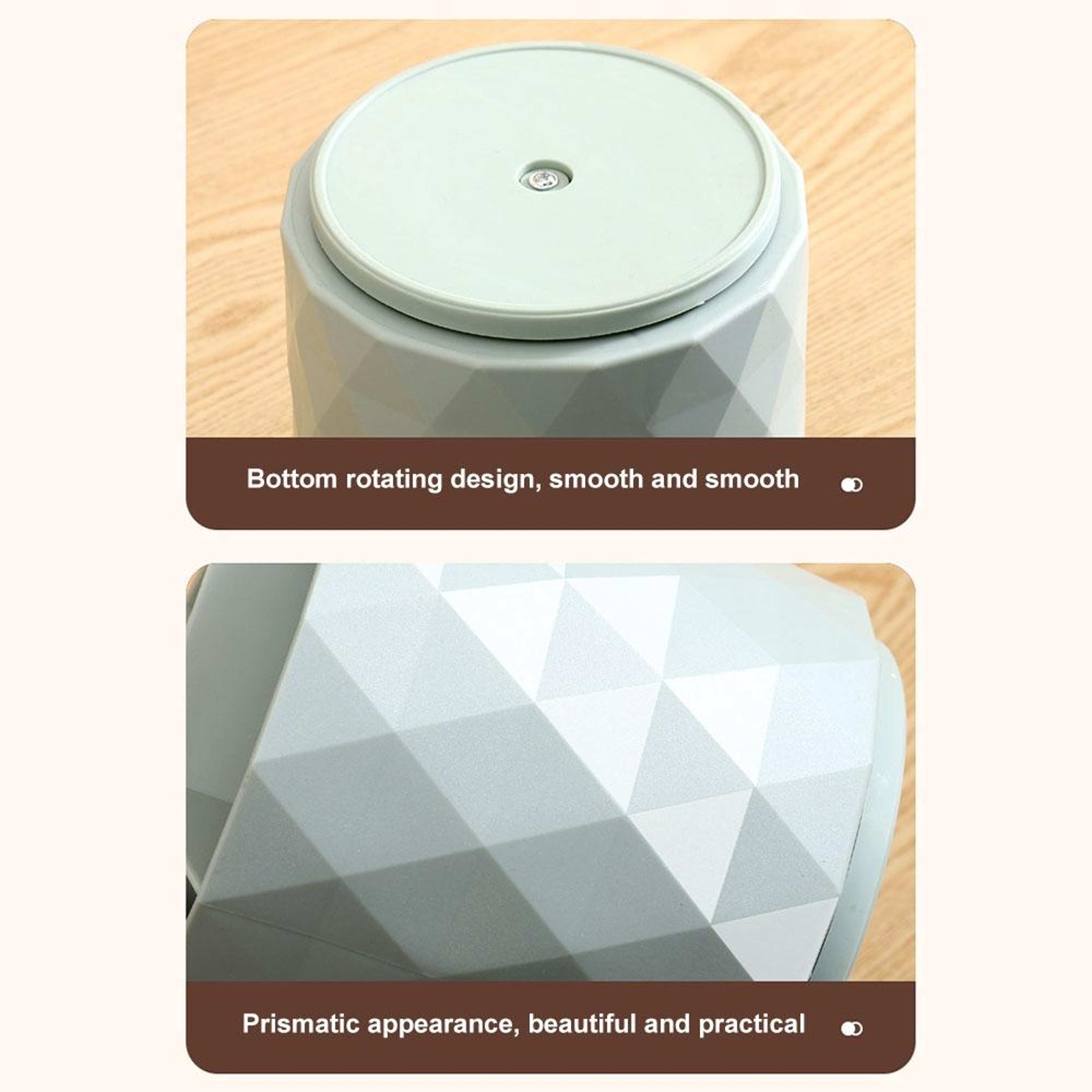 360 Rotating Desk Organizer Pen Holder Large Capacity Makeup Brush Holder Storage Box 3