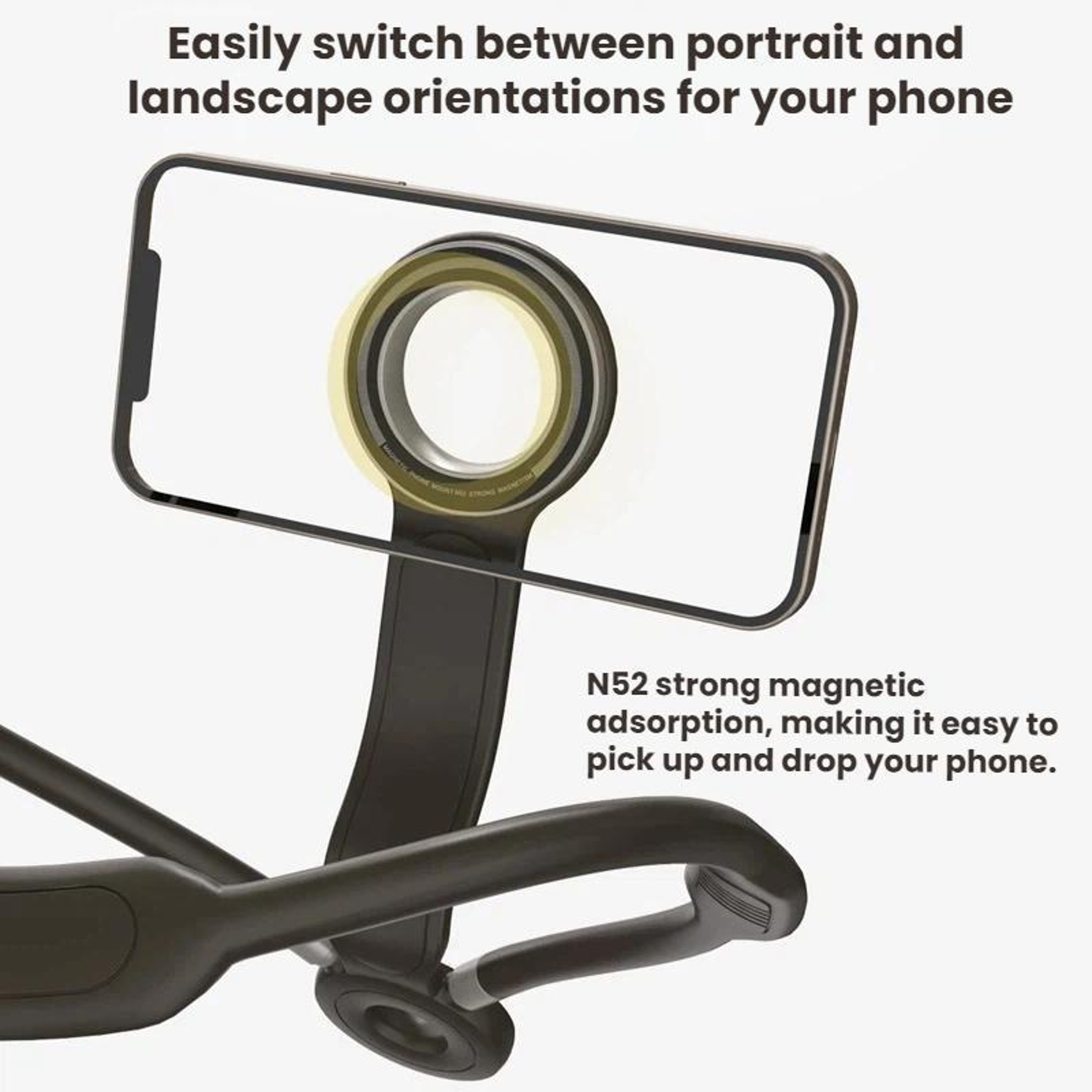 Magnetic Neck Phone Holder Hands Free POV Phone Mount for Vlogging Live Streaming and Outdoor Recording – view 8