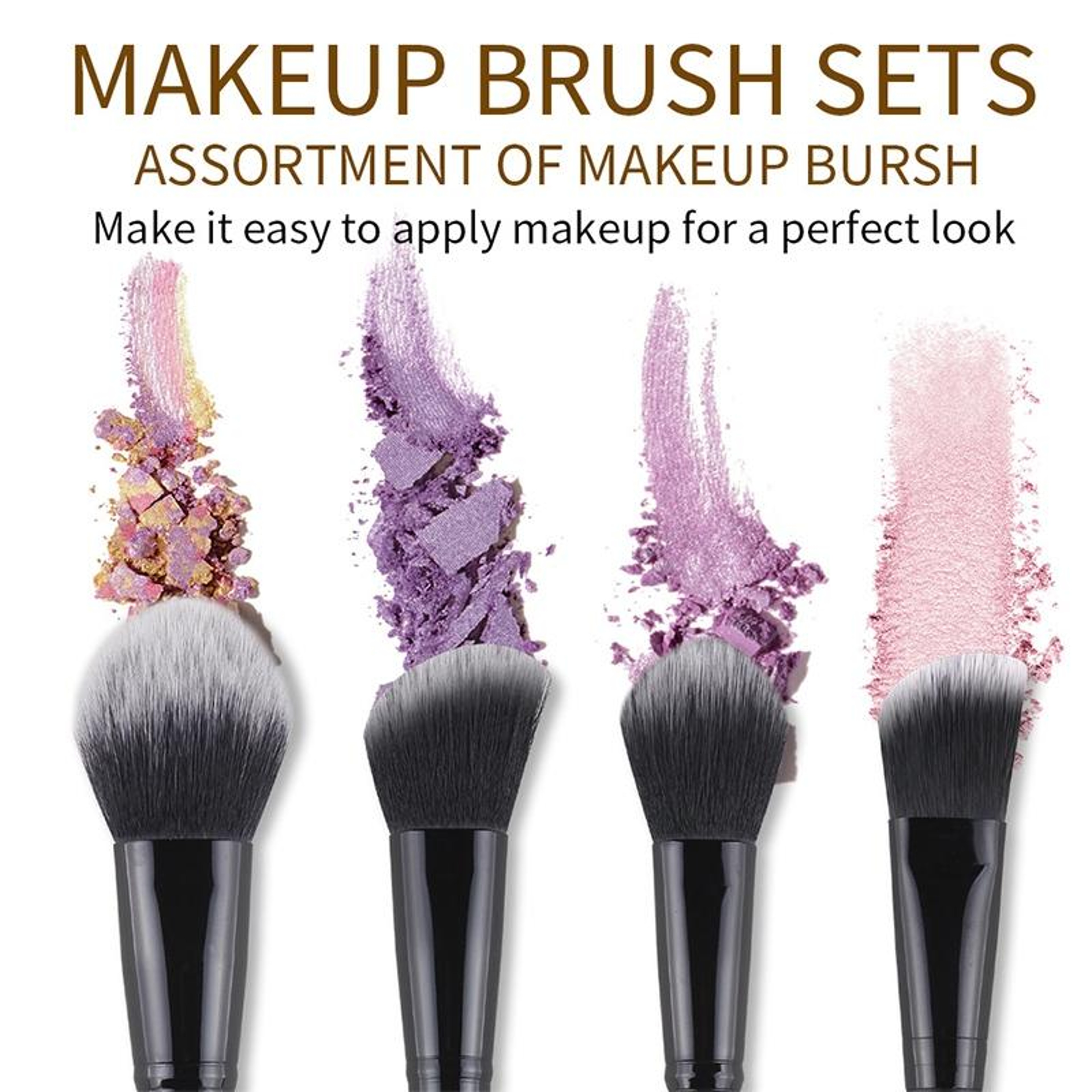 Zoreya Makeup Brush Set Soft Synthetic Makeup Brushes for Foundation Blending and Eye Makeup – view 6