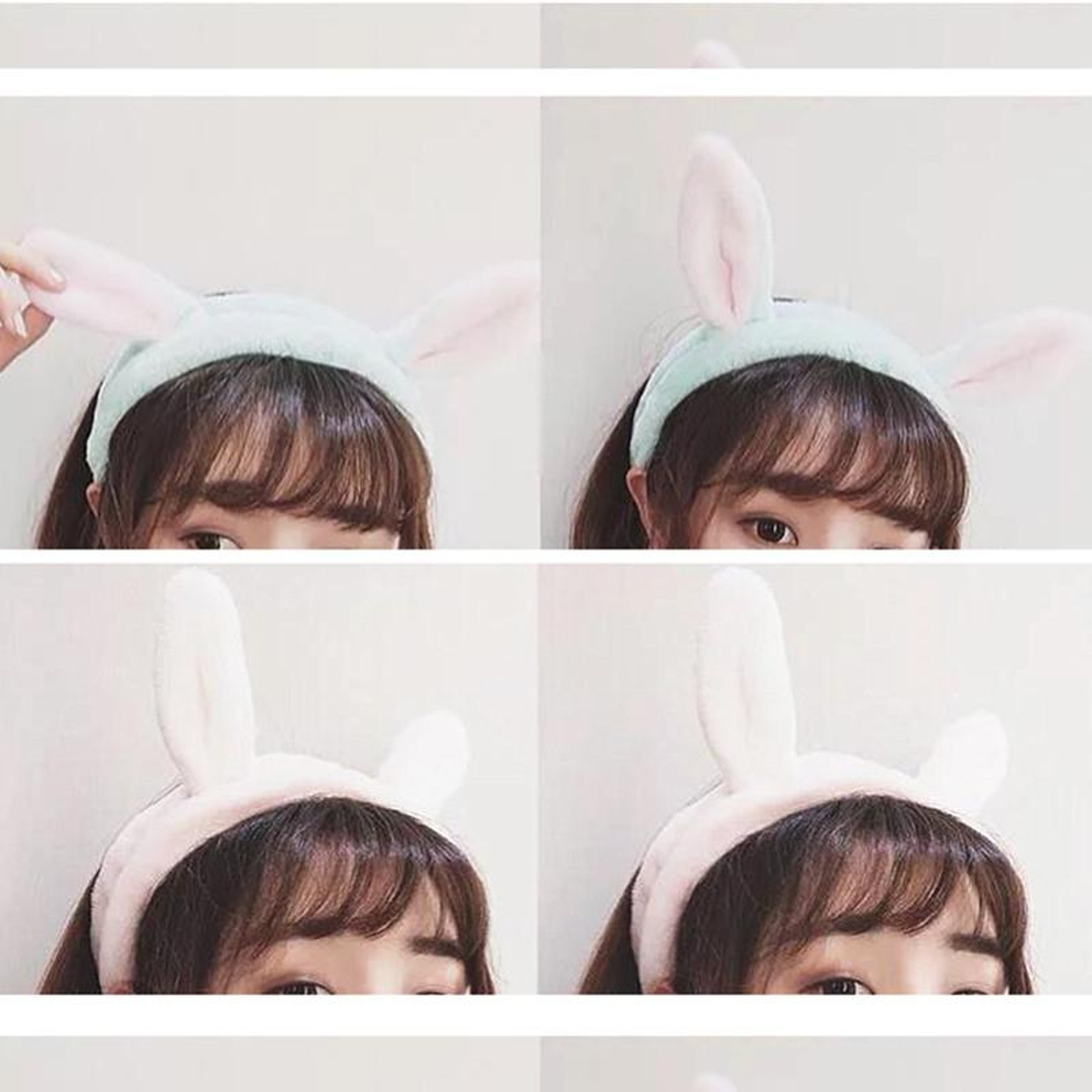 Cute Cat Ears Headband Soft Coral Fleece Headband For Makeup Face Washing And Skincare 3