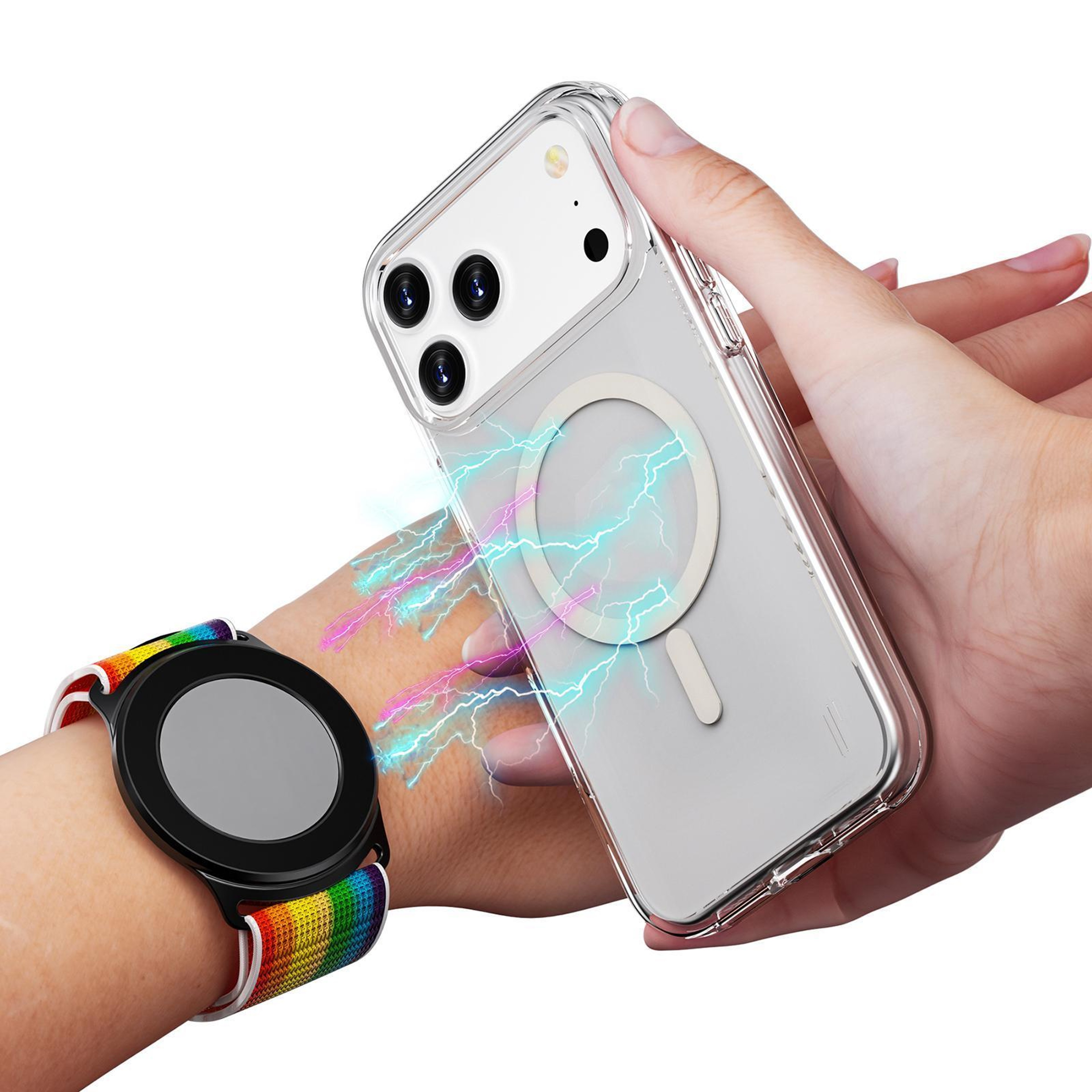 Magnetic Phone Wristband Sports Phone Holder With HD Mirror 360 Rotating Magnetic Phone Holder 1