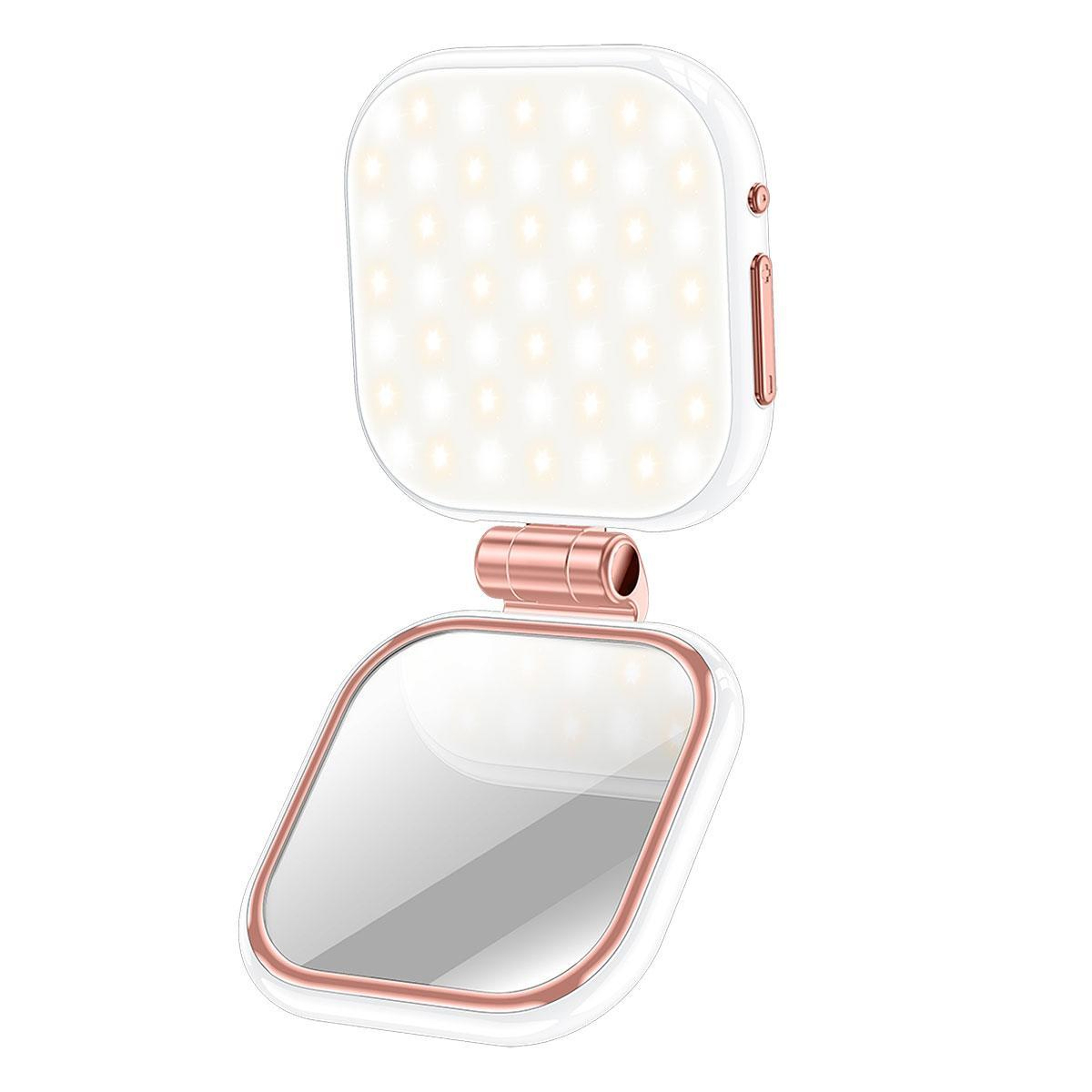 Magnetic Selfie Light With Mirror 49 LED Phone Fill Light 360 Rotating MagSafe Phone Light 0