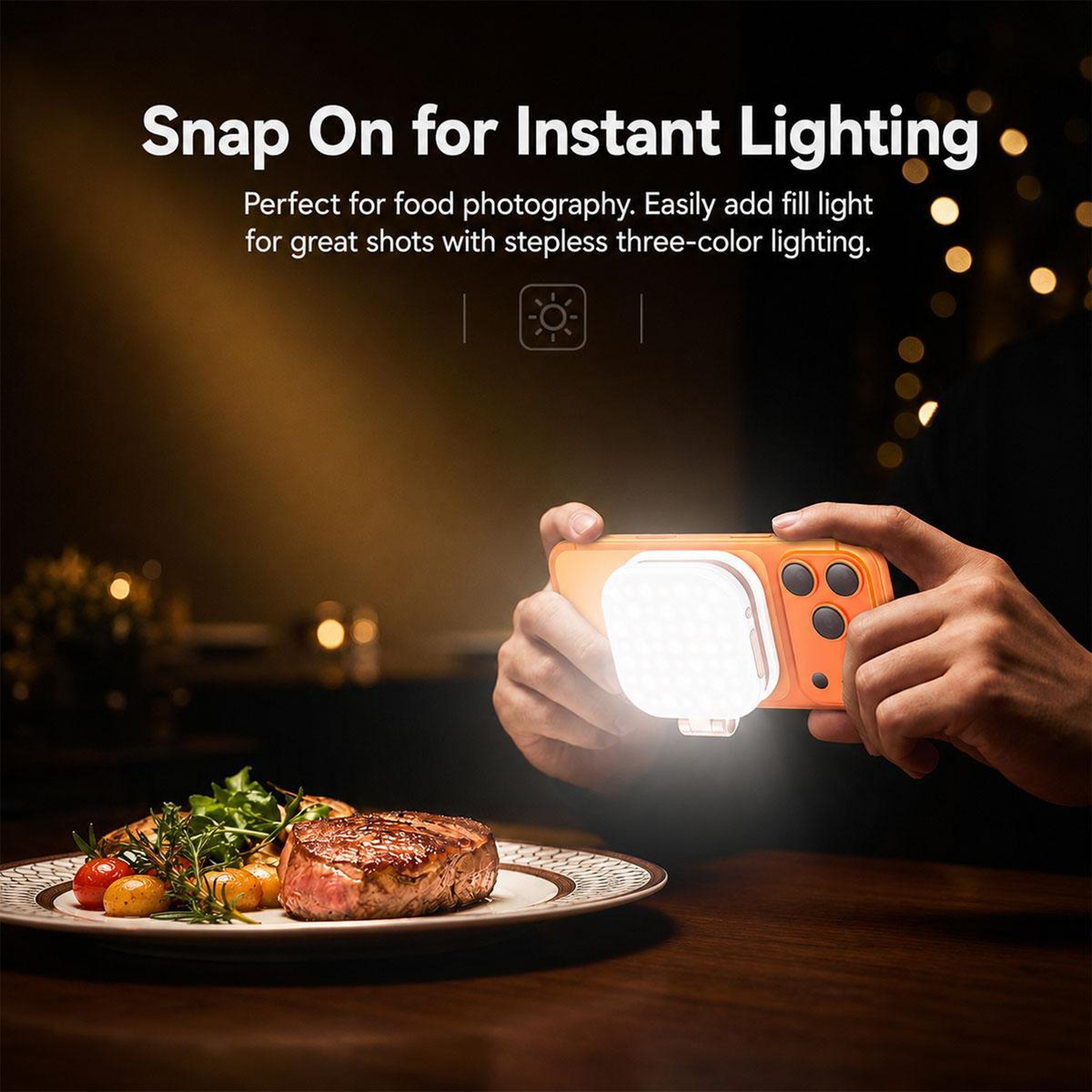 Magnetic Selfie Light With Mirror 49 LED Phone Fill Light 360 Rotating MagSafe Phone Light 7