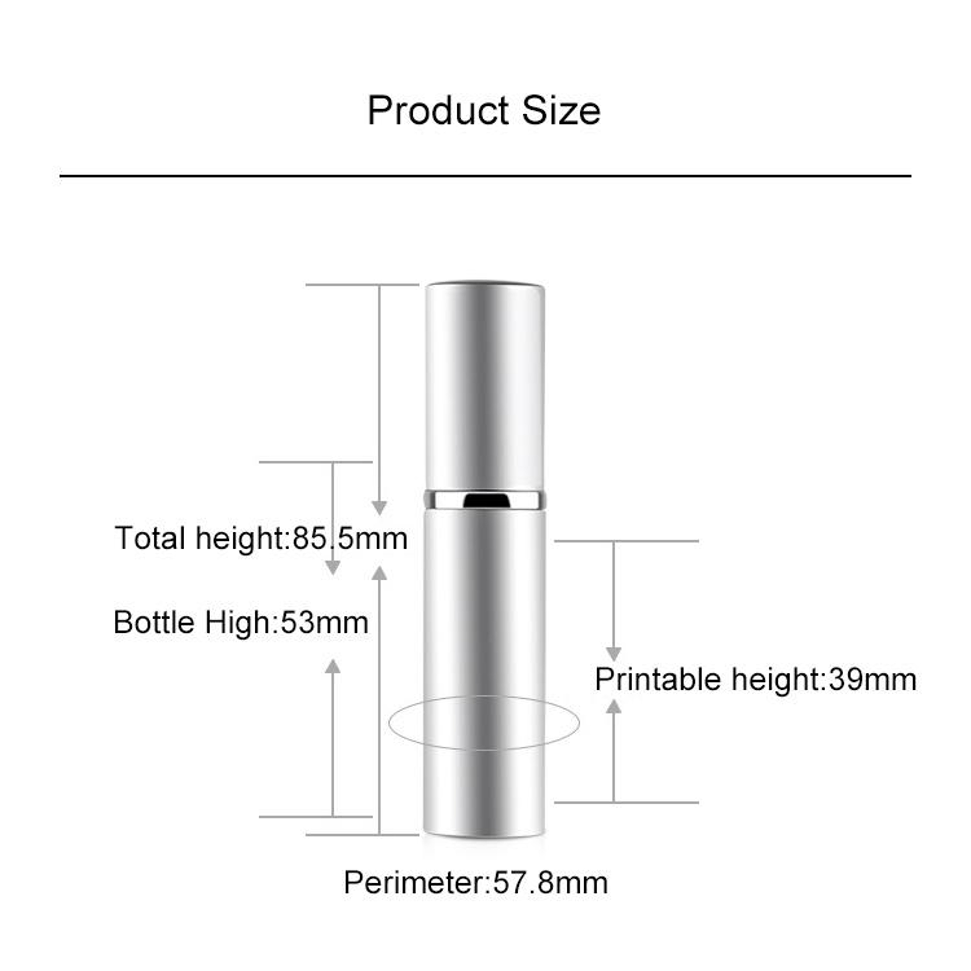 Portable Refillable Perfume Atomizer Travel Perfume Bottle With Fine Mist Glass Spray And Metallic  4