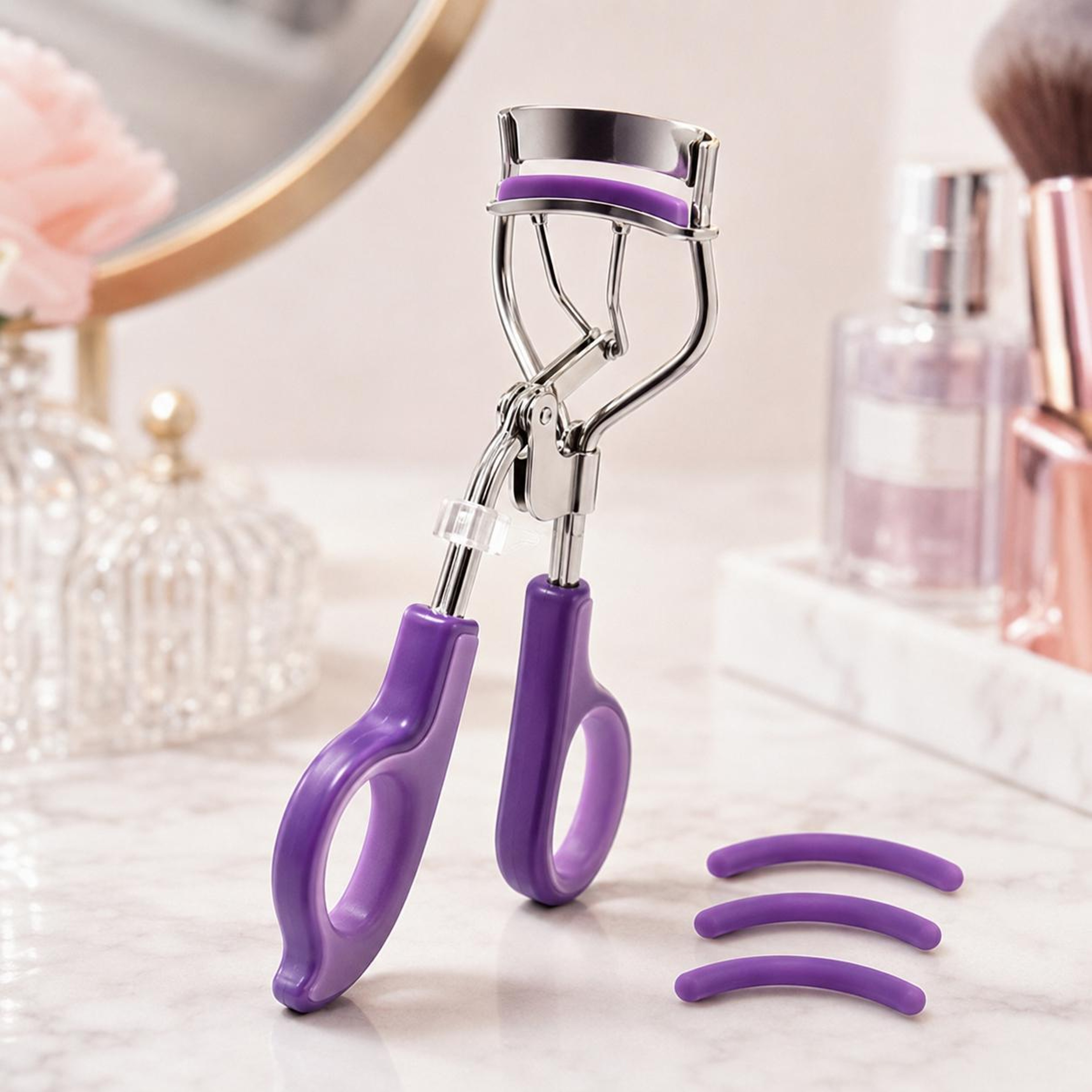 Universal Eyelash Curler Refill Pads 100PCS Soft Rubber Replacement Pads For Most Eyelash Curlers 10