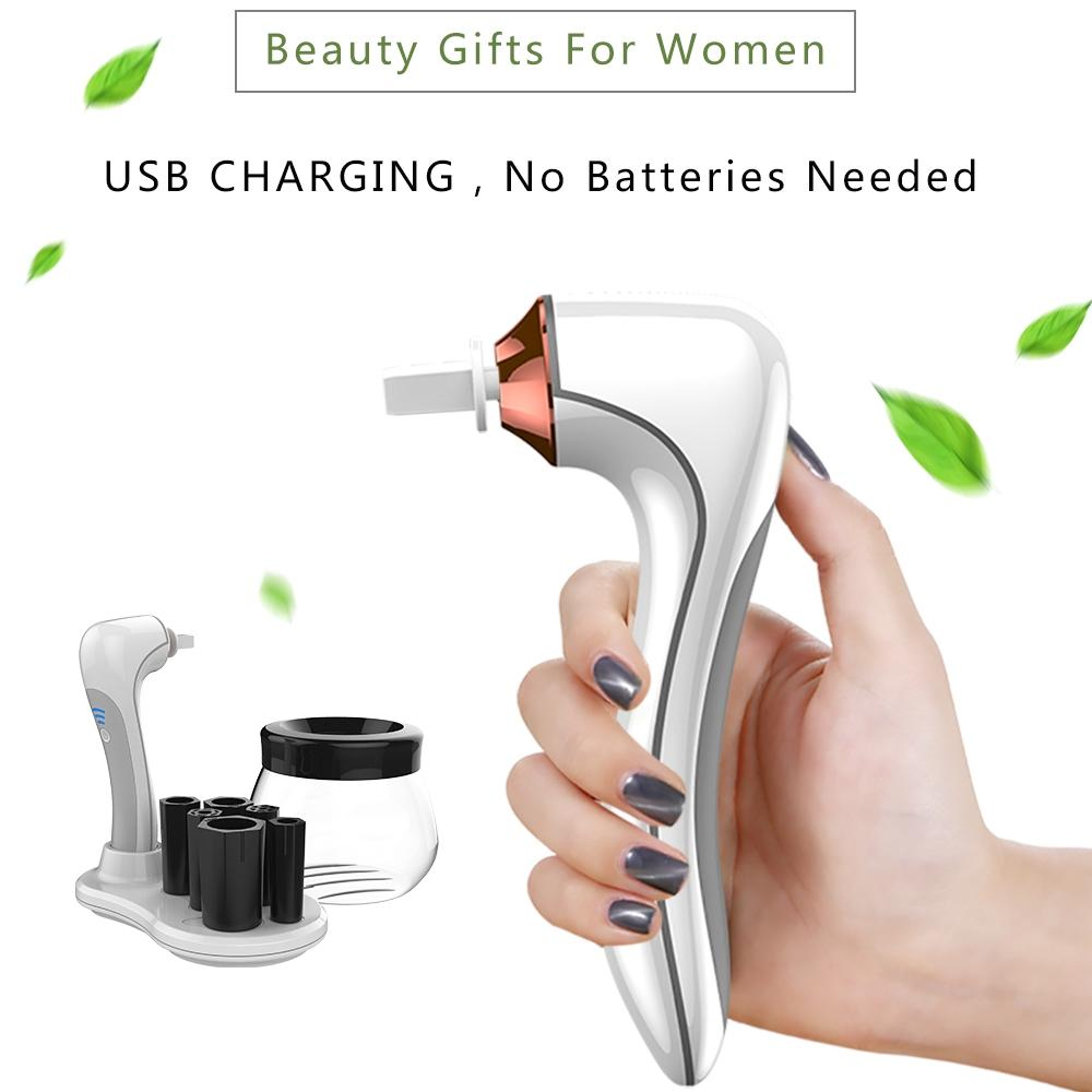 USB Rechargeable Makeup Brush Cleaner Automatic Brush Cleaning Machine with Fast Drying Base – view 4