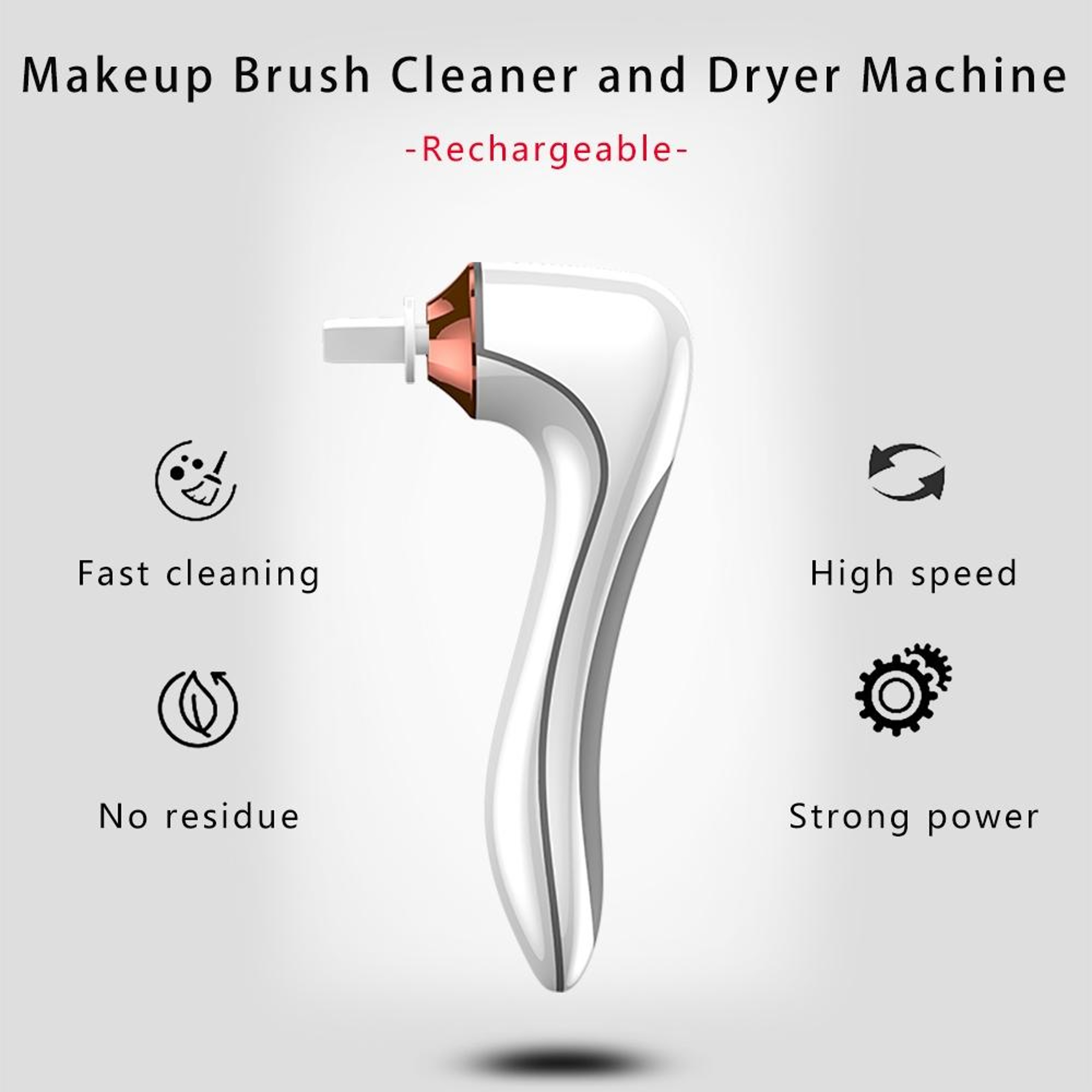 USB Rechargeable Makeup Brush Cleaner Automatic Brush Cleaning Machine with Fast Drying Base – view 5