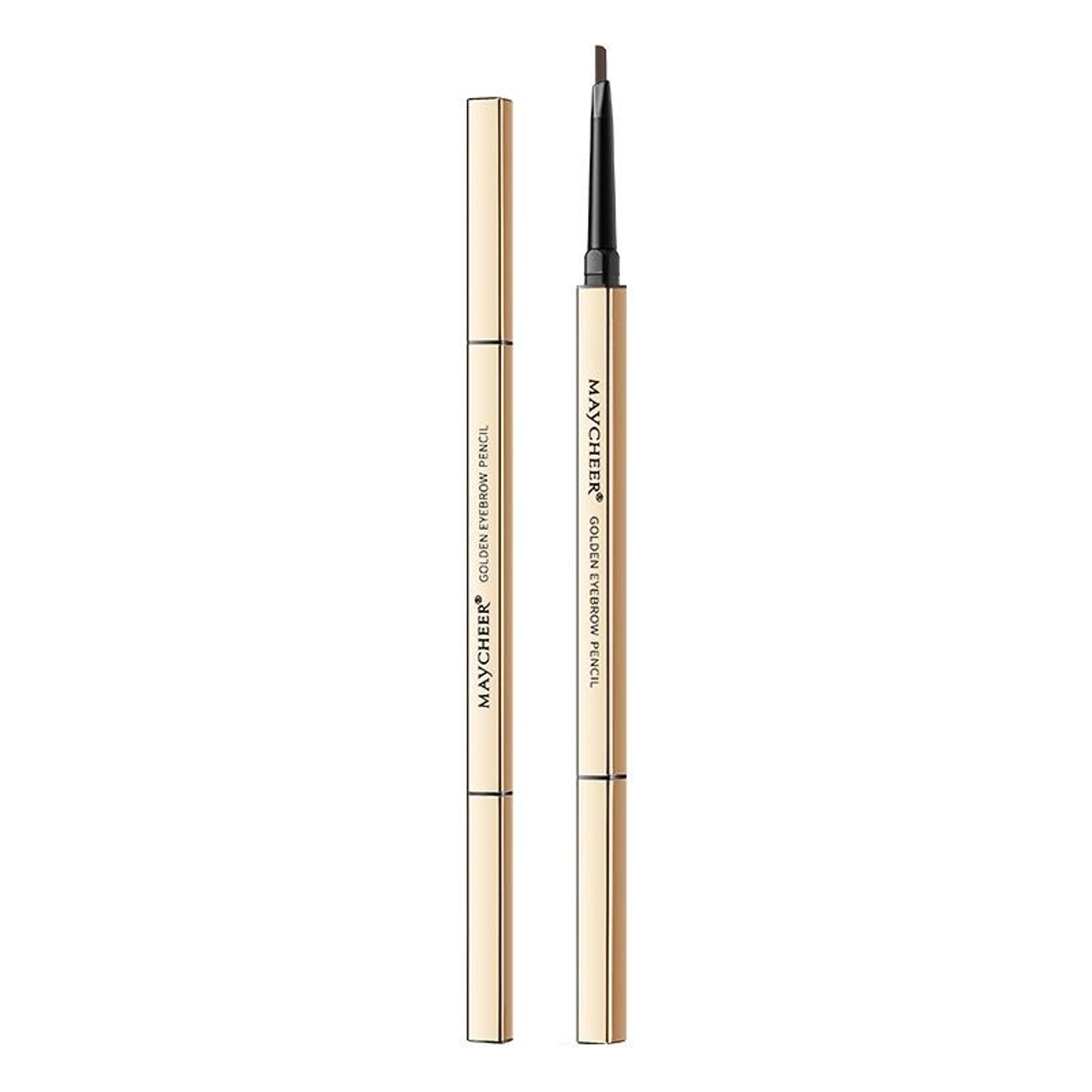 3PCS Small Gold Bar Waterproof Eyebrow Pencil Fine Tip Micro Brow Pencil With Built In Brush 1
