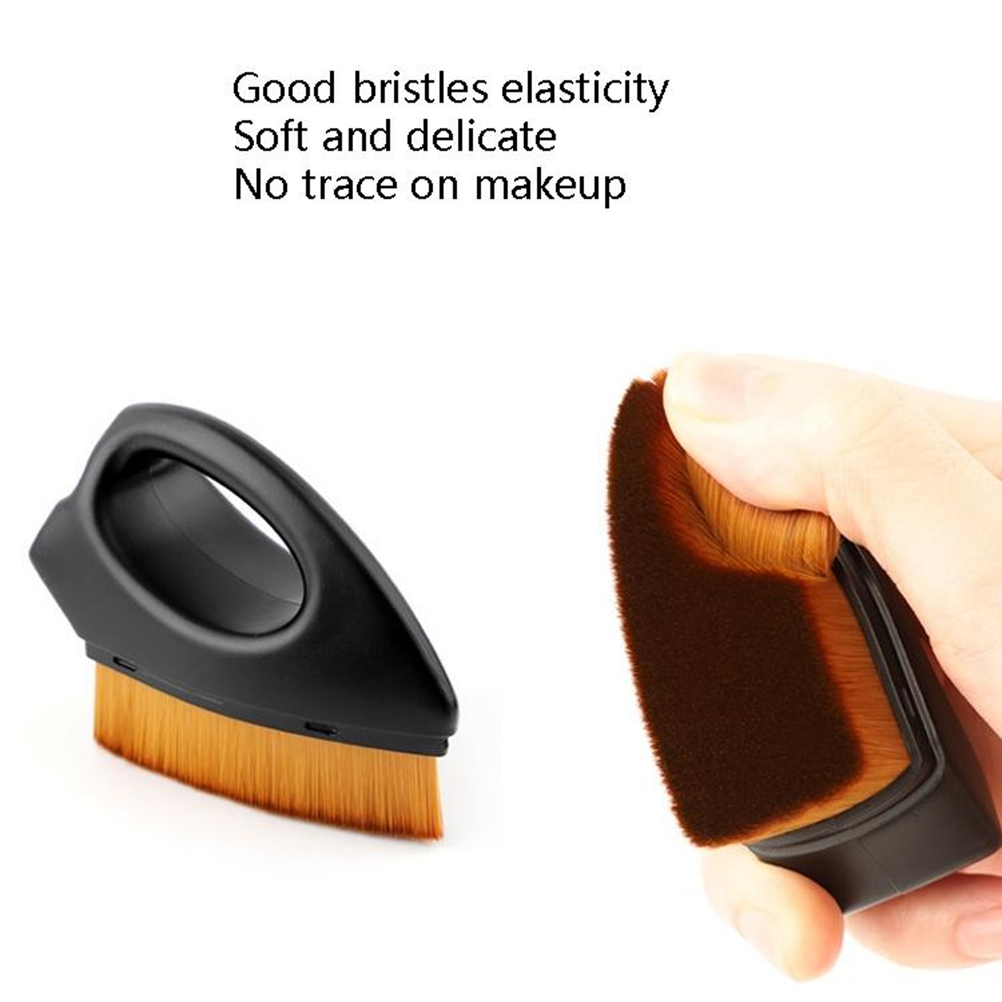 Professional Foundation Brush Soft Dense Kabuki Makeup Brush For Liquid Cream Powder Blush 4