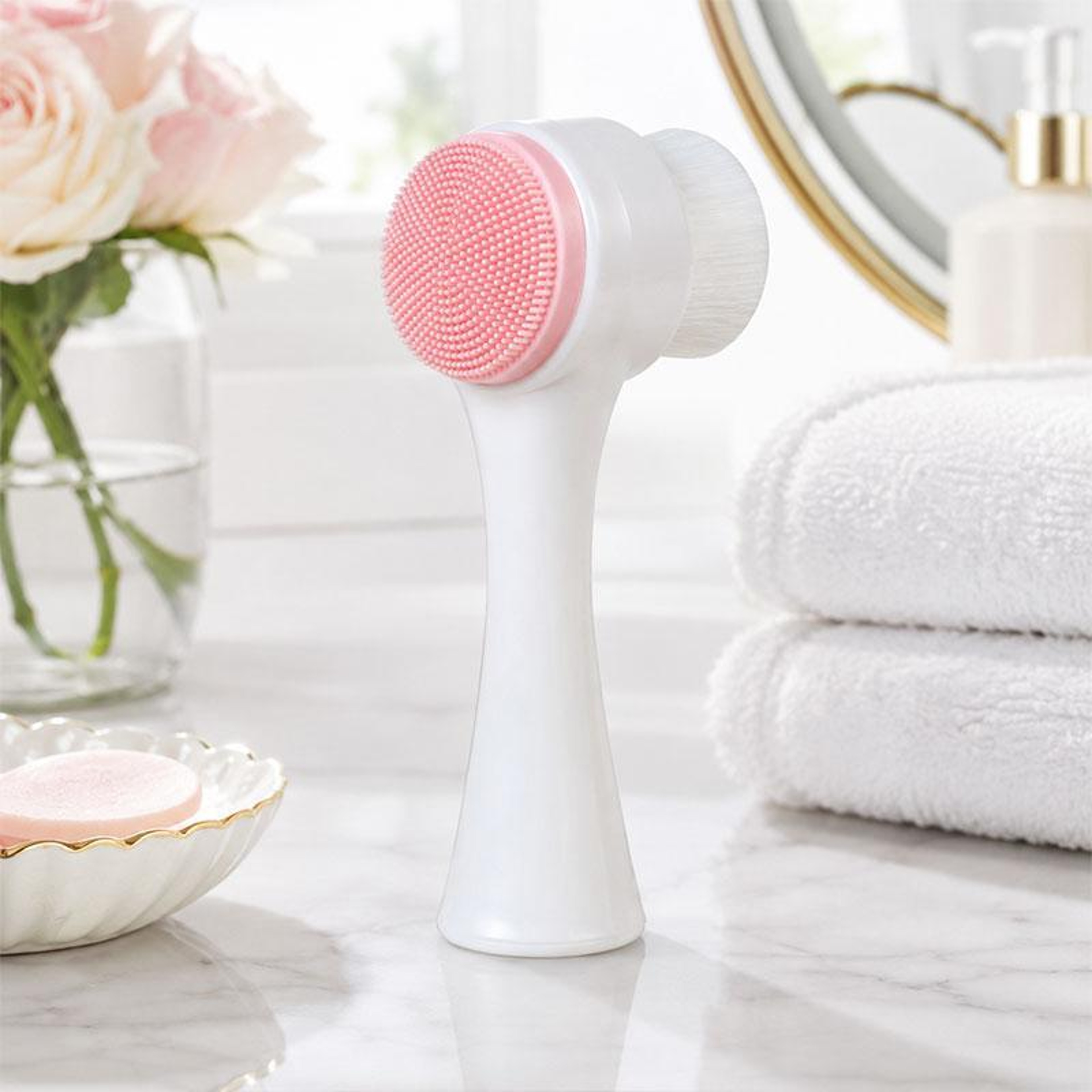 Double Sided Silicone Facial Cleansing Brush Soft Face Scrubber and Massage Tool – view 10