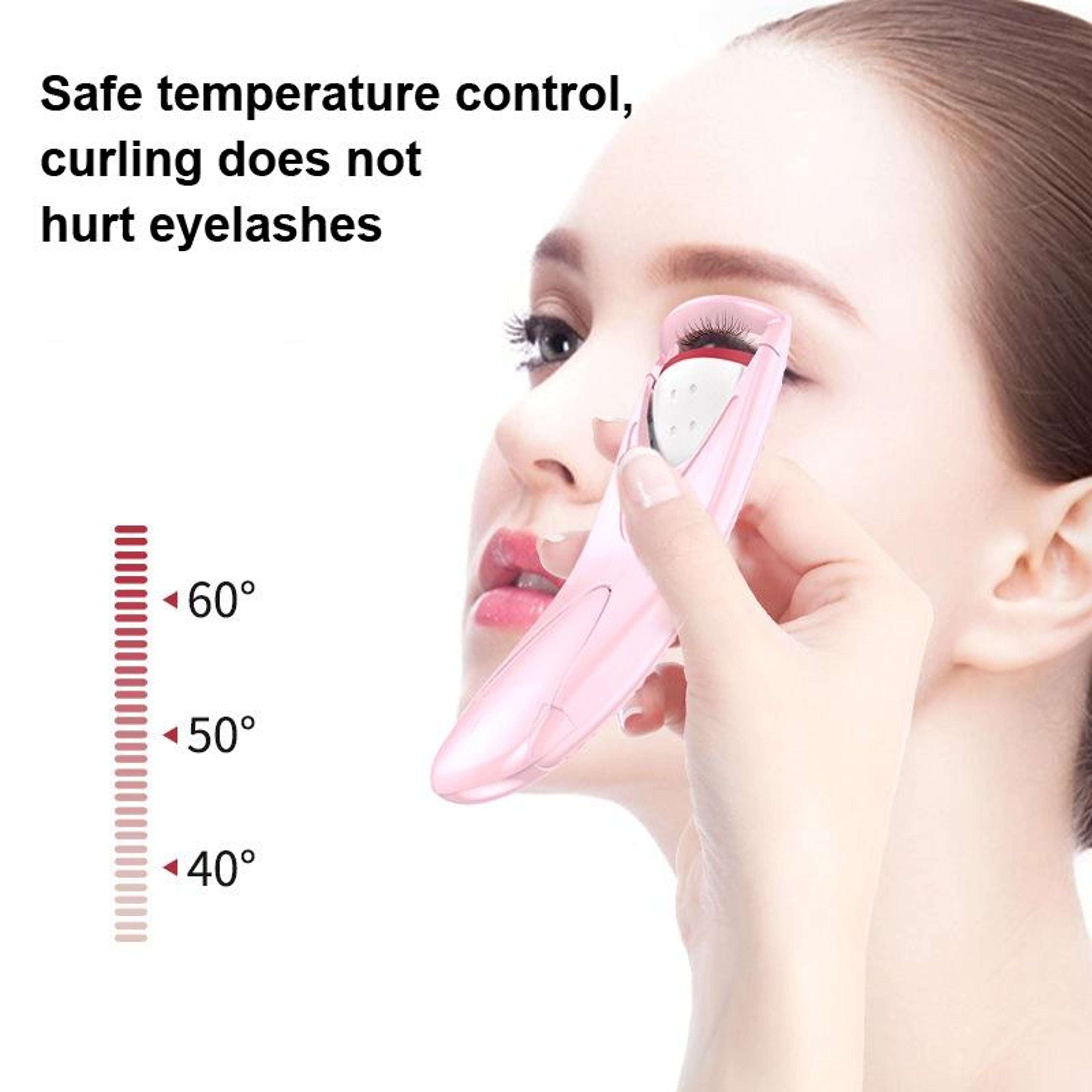 Electric Heated Eyelash Curler Fast Heating Lash Lifting Curling Tool 3