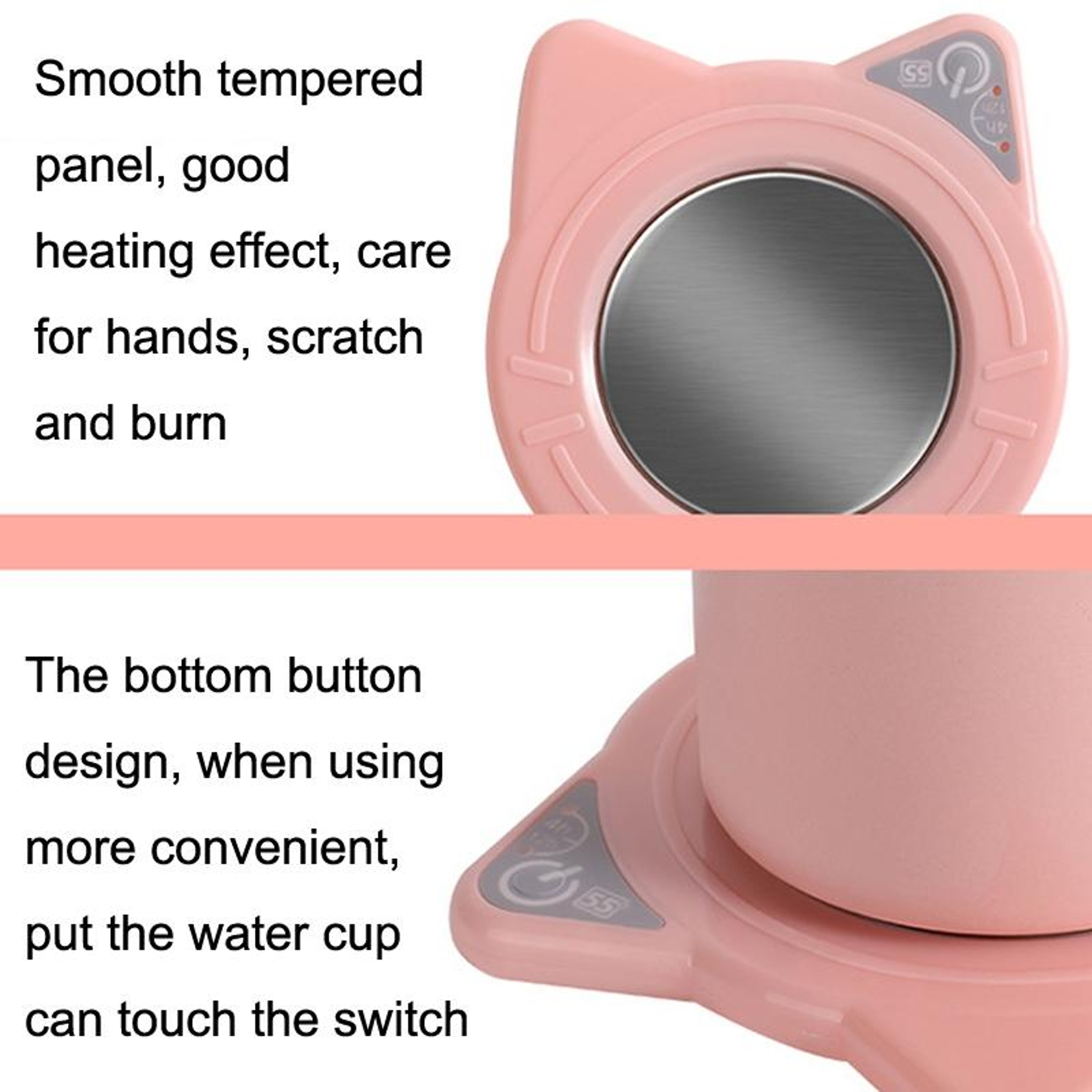 Smart Coffee Mug Warmer Heated Coaster With Auto Timer Constant Temperature Cup Warmer 3