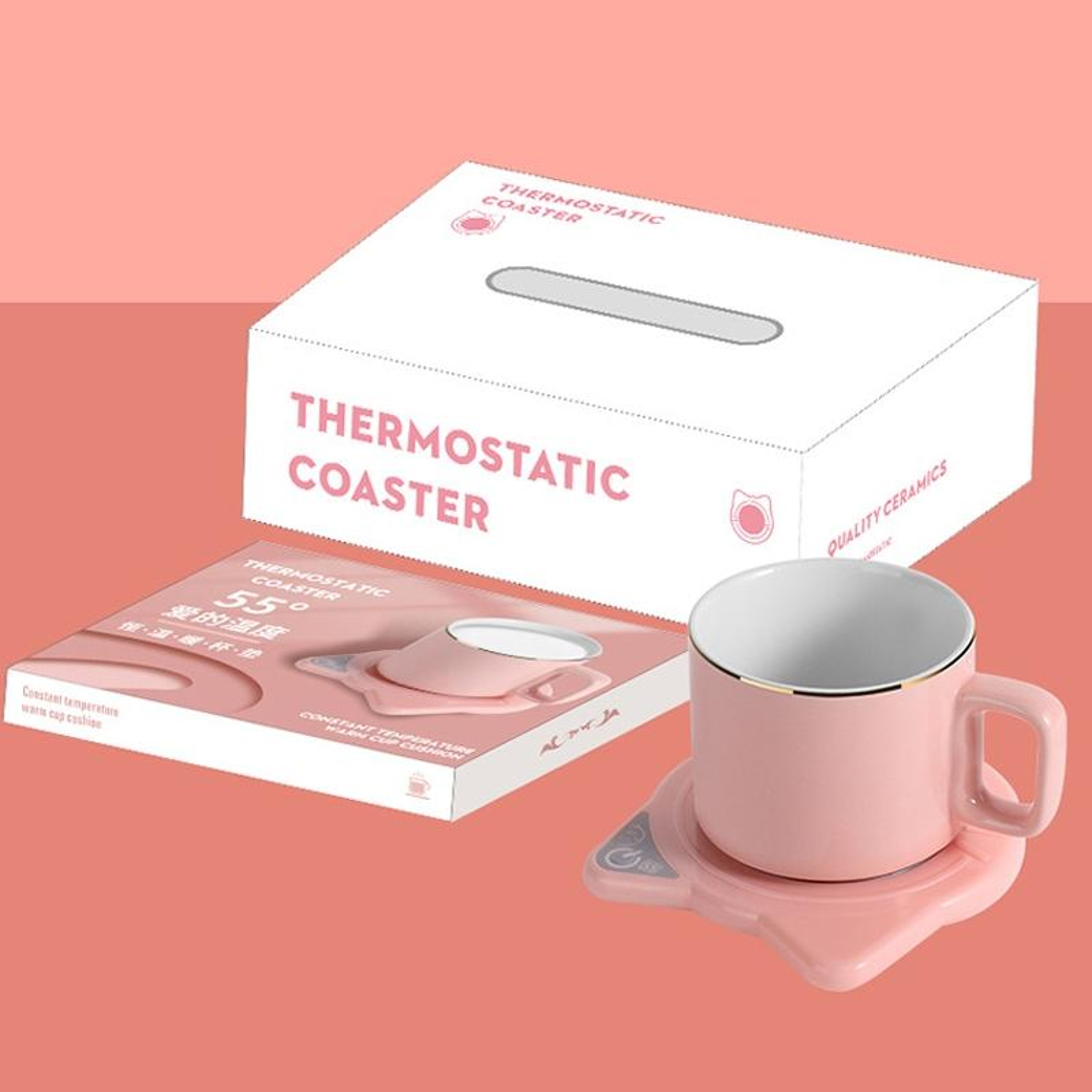 Smart Coffee Mug Warmer Heated Coaster With Auto Timer Constant Temperature Cup Warmer 5