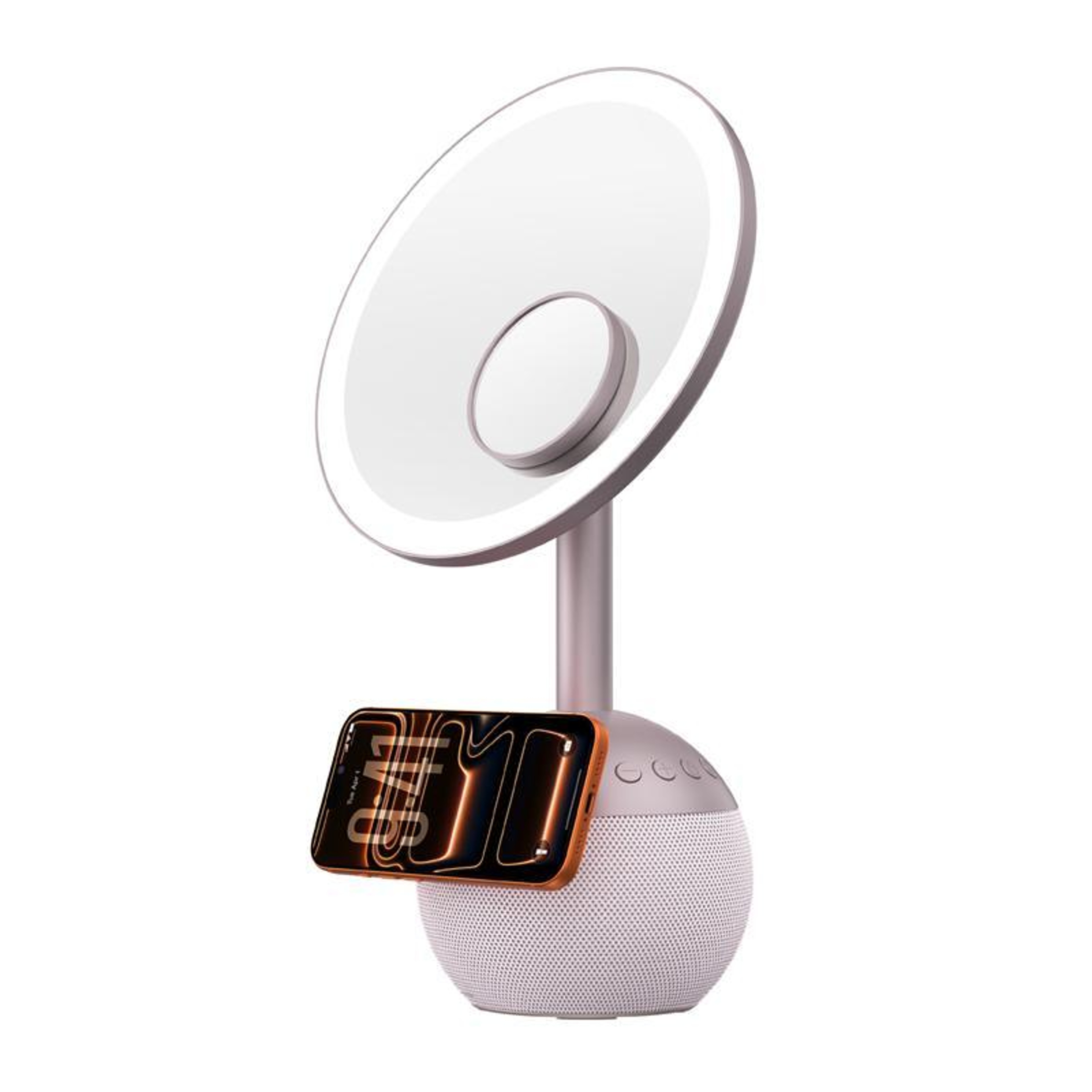 4 in 1 Magnetic Makeup Mirror with Bluetooth Speaker 15W Wireless Charging Vanity Mirror – view 12
