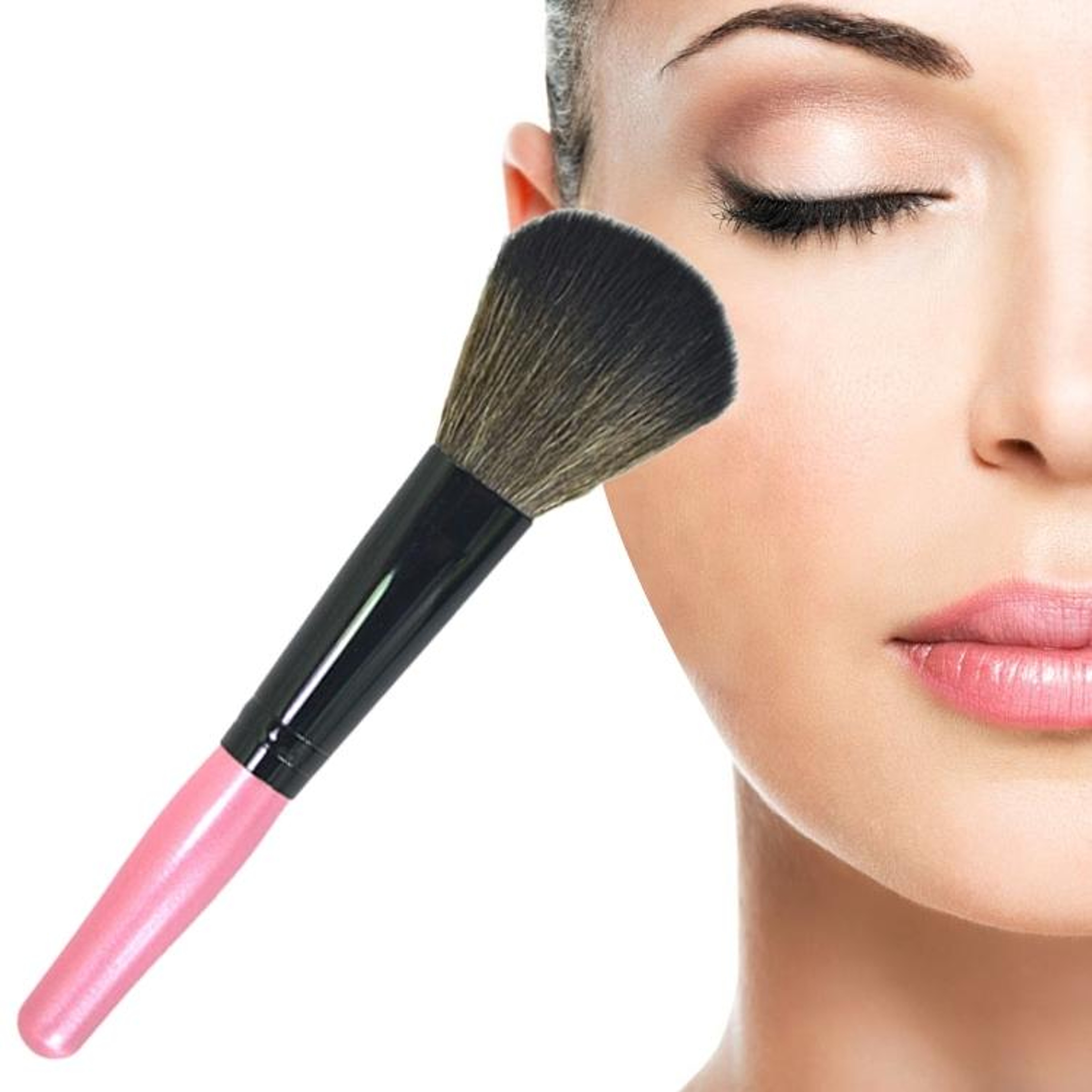 Soft Kabuki Foundation Brush Wooden Handle Makeup Brush For Powder Blush And Liquid Foundation 0