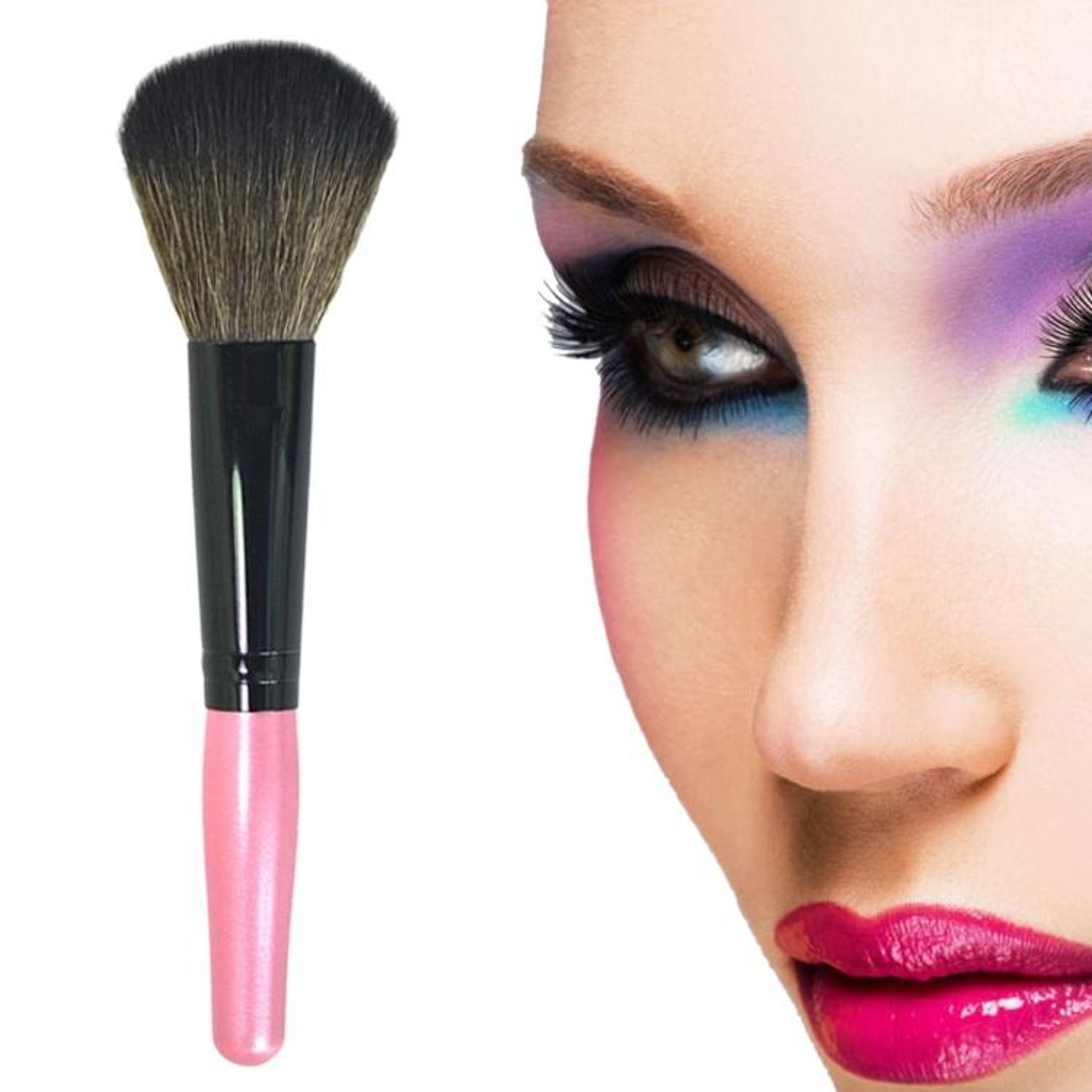 Soft Kabuki Foundation Brush Wooden Handle Makeup Brush For Powder Blush And Liquid Foundation 2