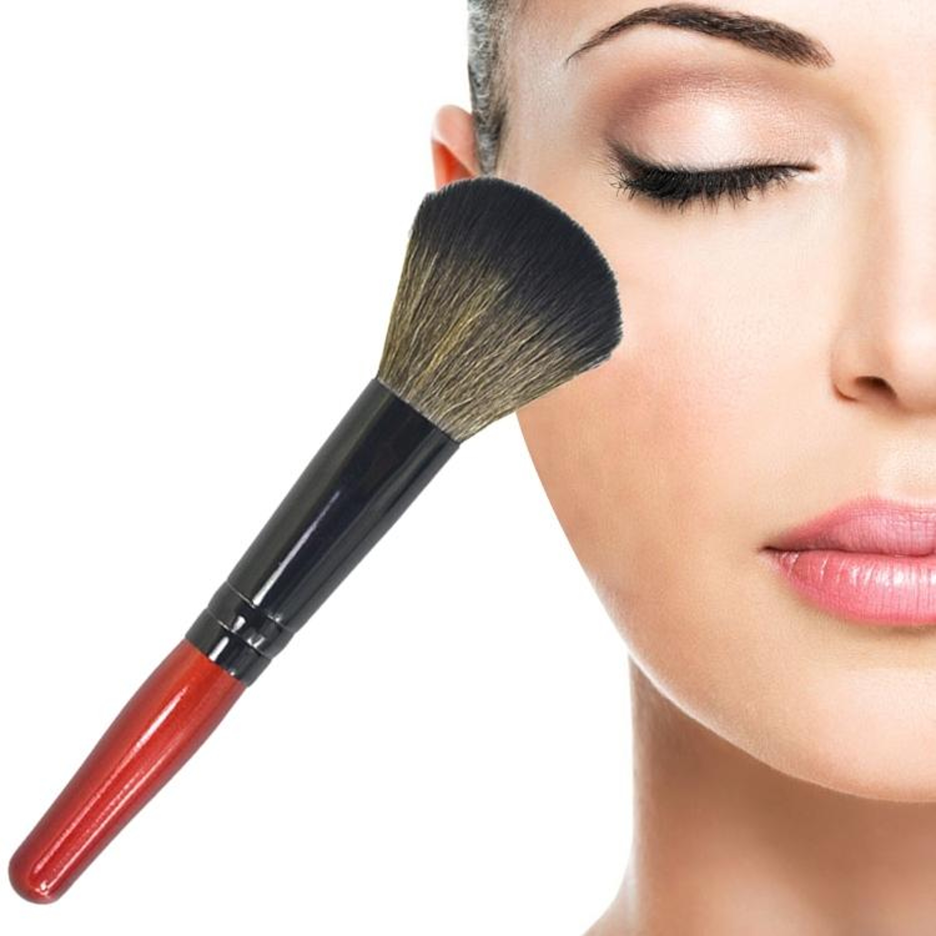 Soft Kabuki Foundation Brush Wooden Handle Makeup Brush For Powder Blush And Liquid Foundation 9