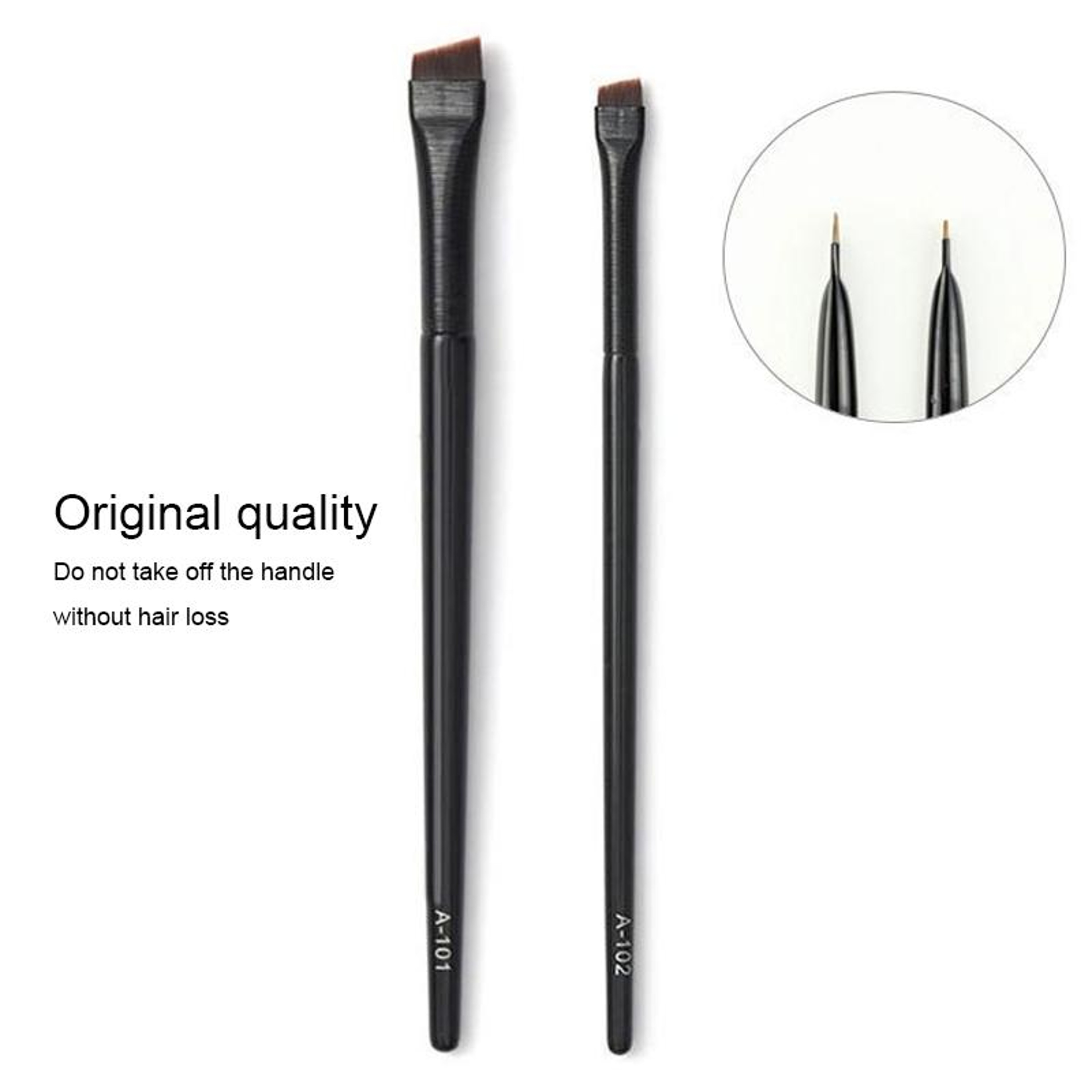 Ultra Thin Eyeliner Brush Angled Eyebrow Brush Set For Precision Makeup 0
