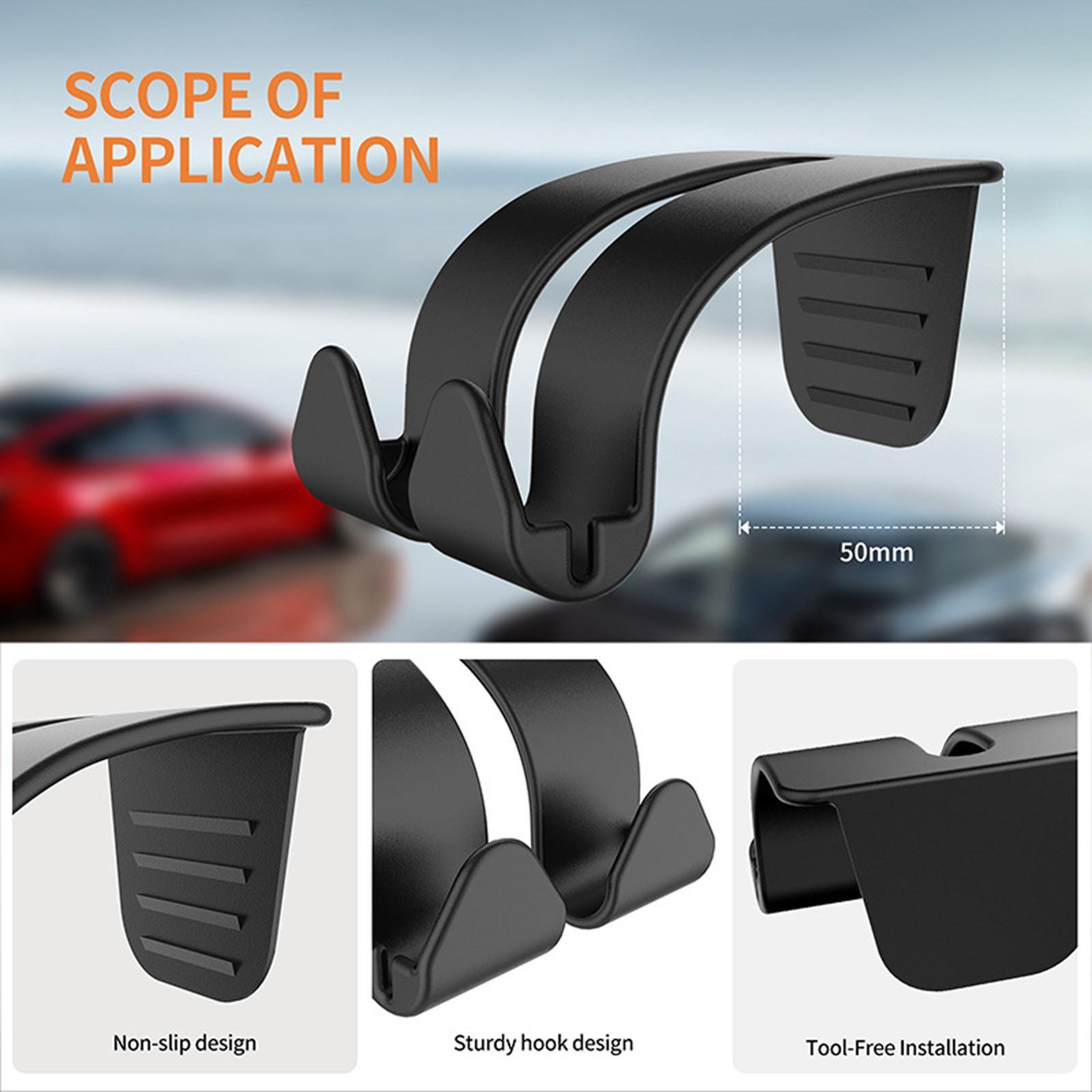 Universal Car Window Hook Anti Slip Car Bag Hook Dual Hanging Organizer For Bags Groceries And Esse 1