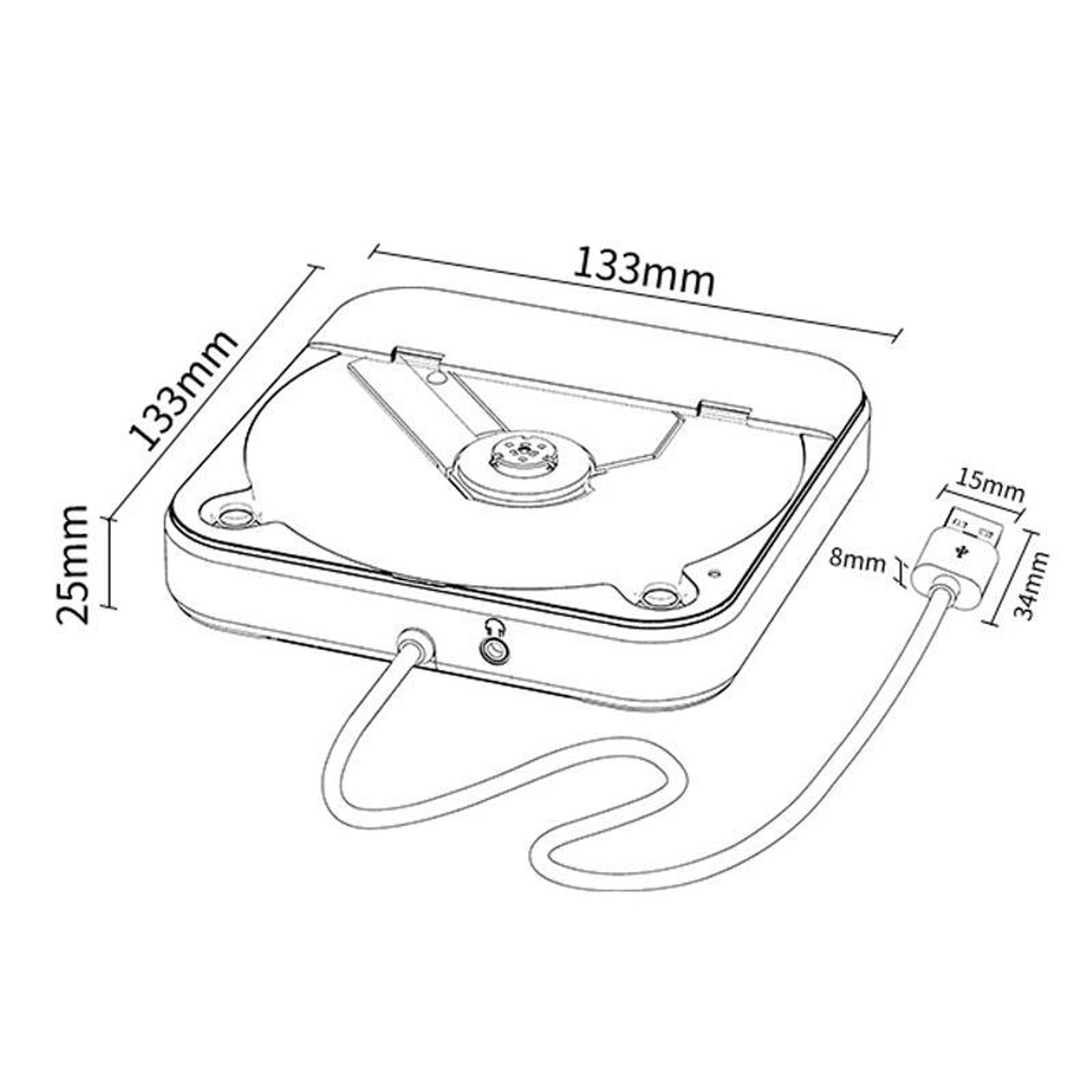 Car CD Player External USB CD Player HiFi Portable Music Player For Vehicles 2