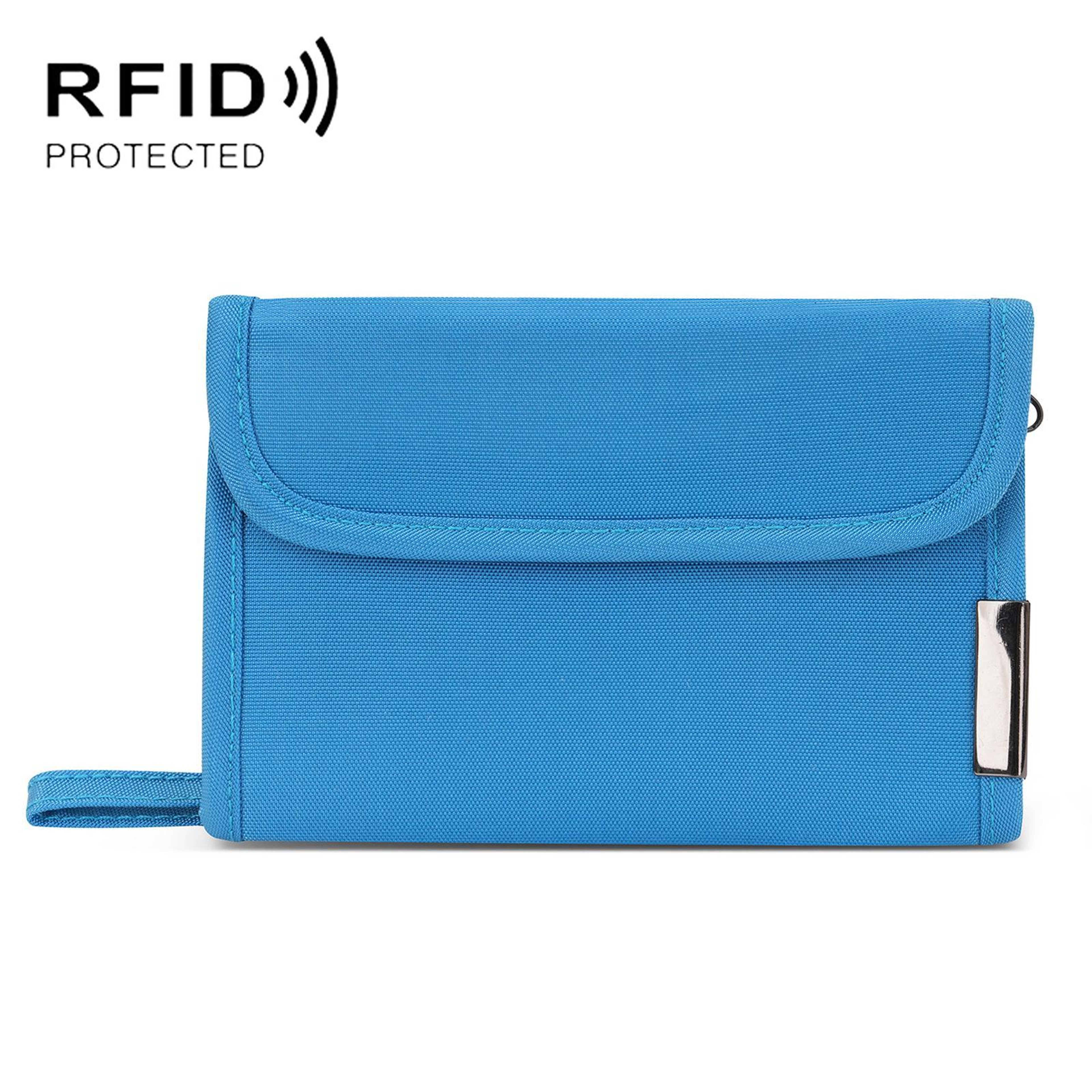 RFID Blocking Travel Card Holder Wallet With Coin Pouch And Passport Organizer 9
