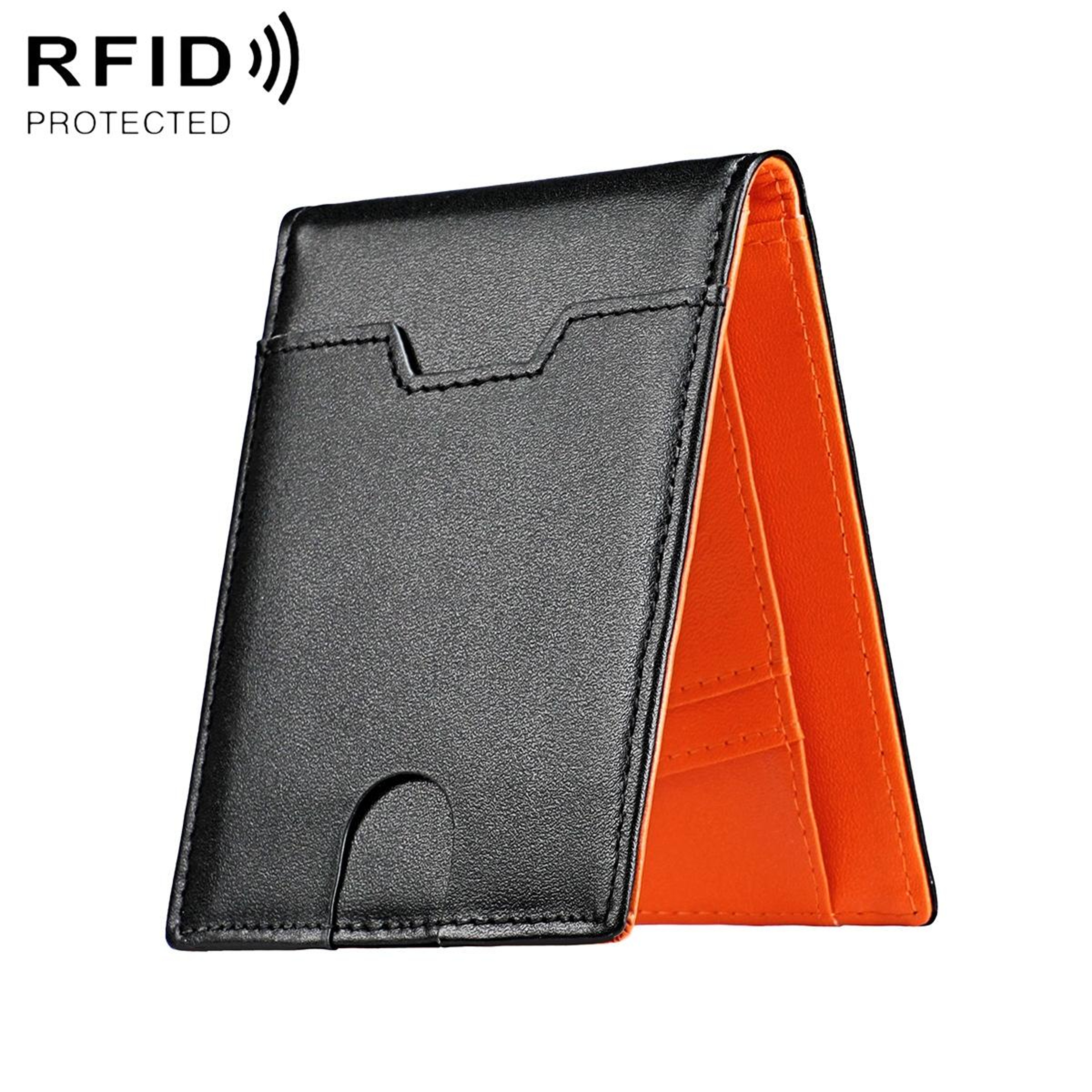 Ultra Thin Genuine Leather Wallet RFID Blocking Slim Bifold Wallet for Men and Women – view 1