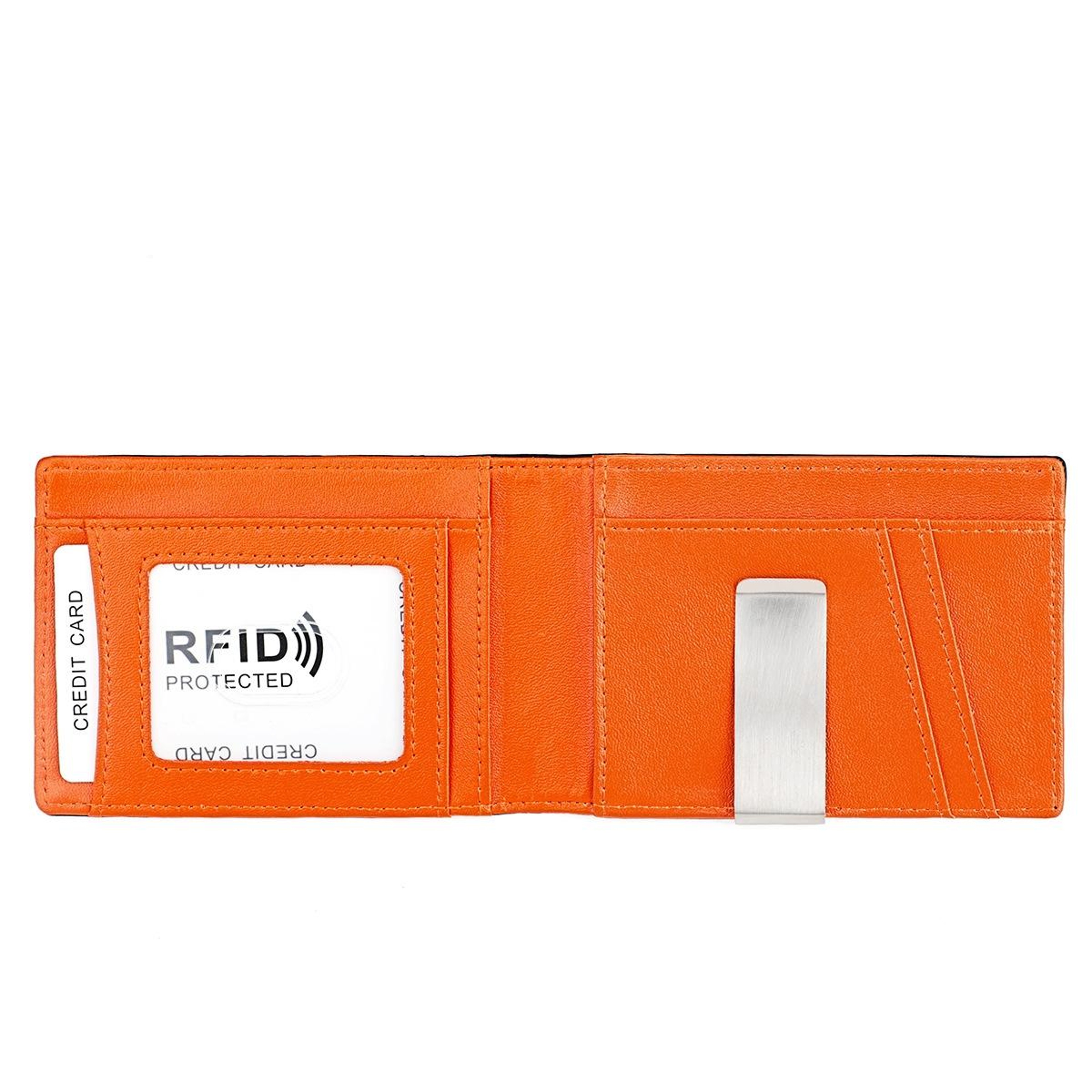 Ultra Thin Genuine Leather Wallet RFID Blocking Slim Bifold Wallet for Men and Women – view 3