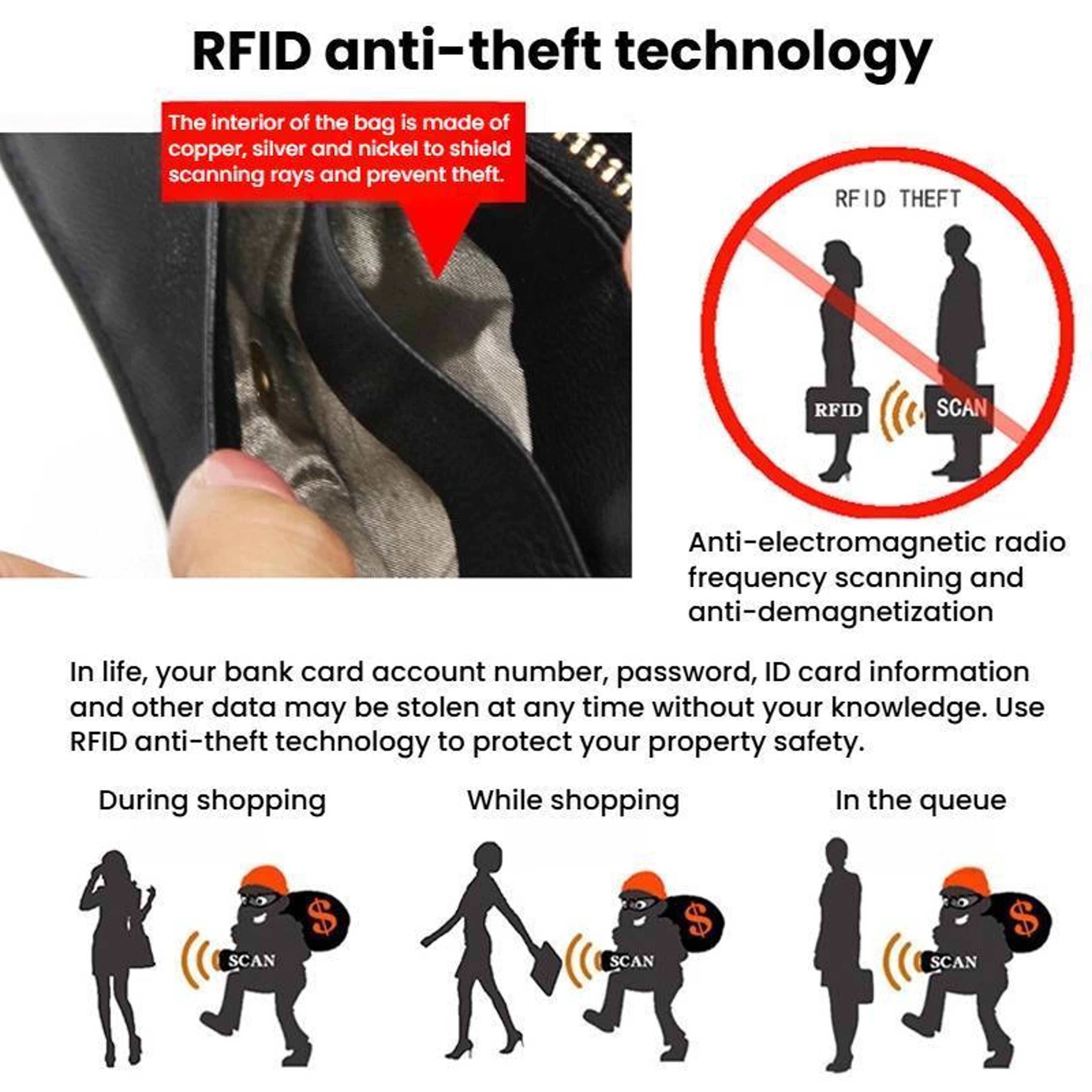 Ultra Thin RFID Blocking Card Holder Slim Leather Wallet with Coin Pocket and ID Card Organizer – view 4