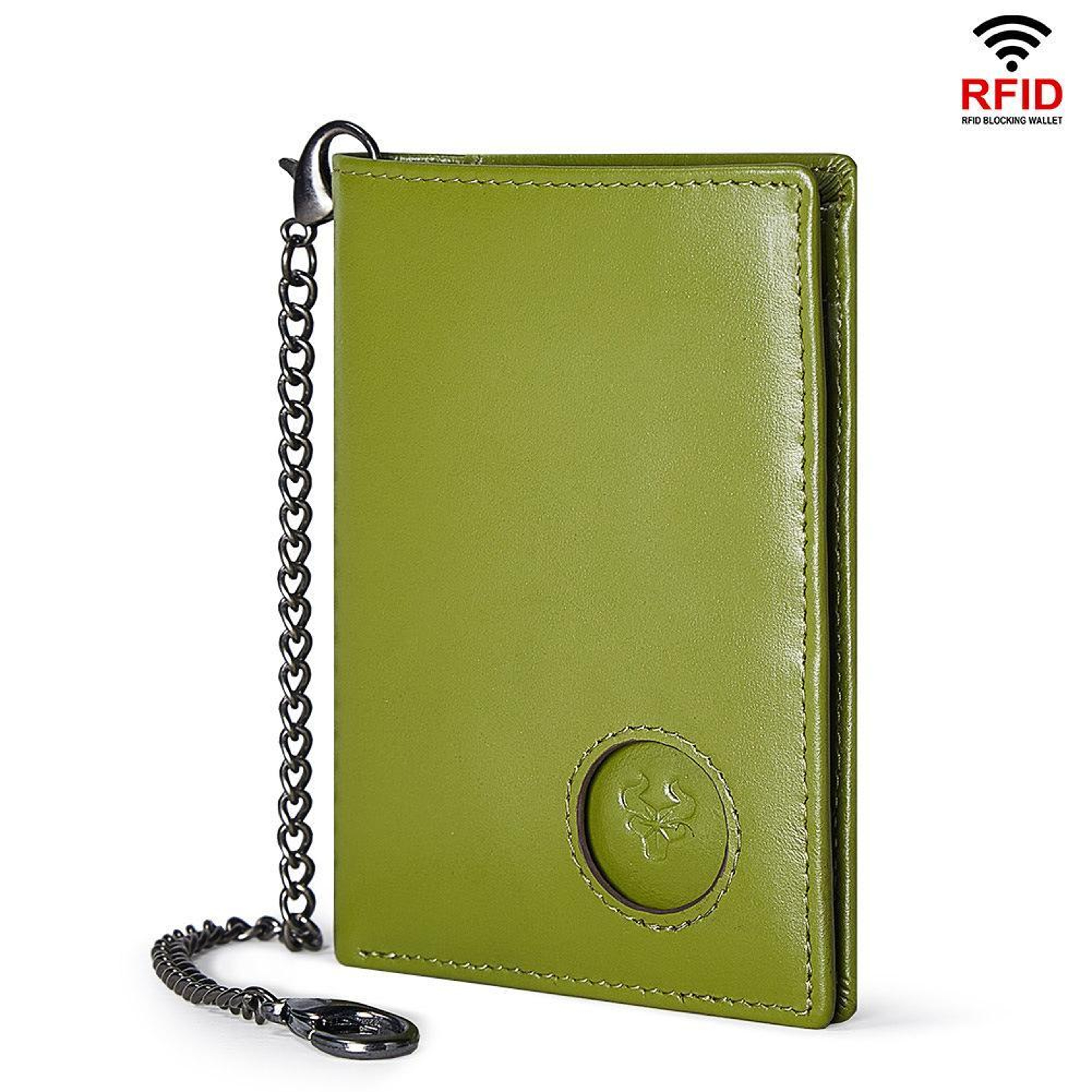 AirTag Wallet RFID Blocking Leather Card Holder With Pull Out Card Access 7