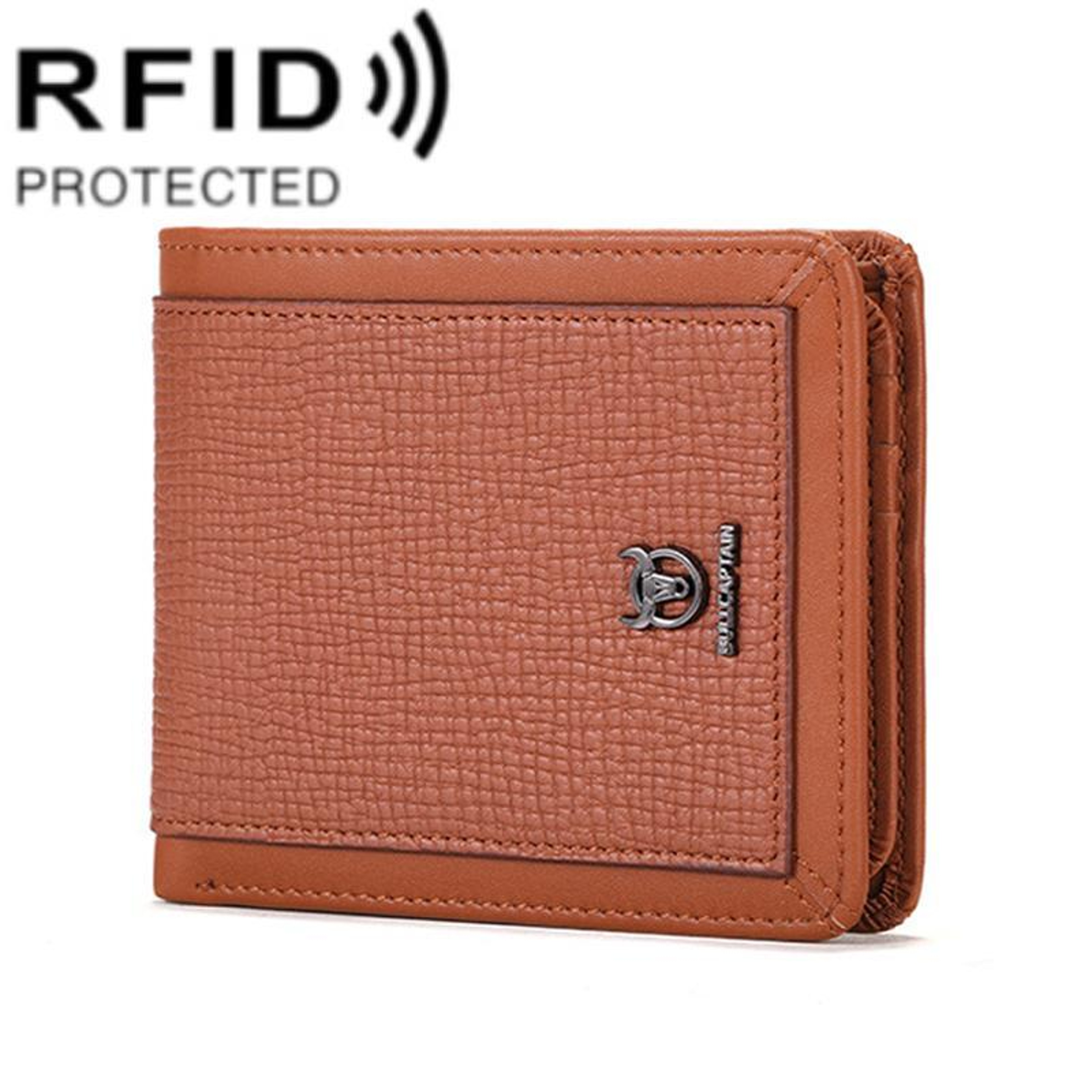 Premium Top Grain Cowhide Mens RFID Blocking Wallet With Card Slots 10