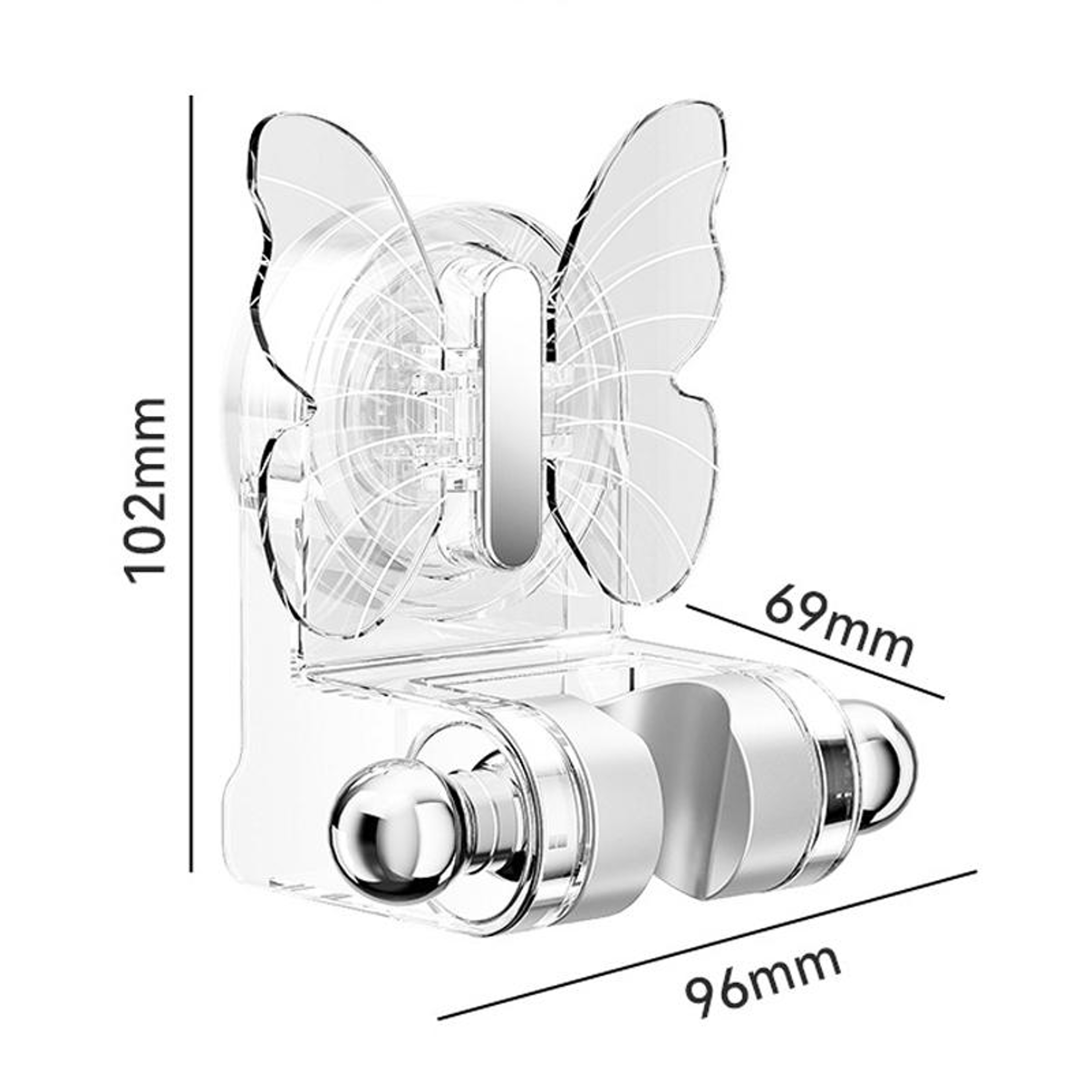 Universal Suction Cup Shower Bracket No Drill Shower Head Holder 1